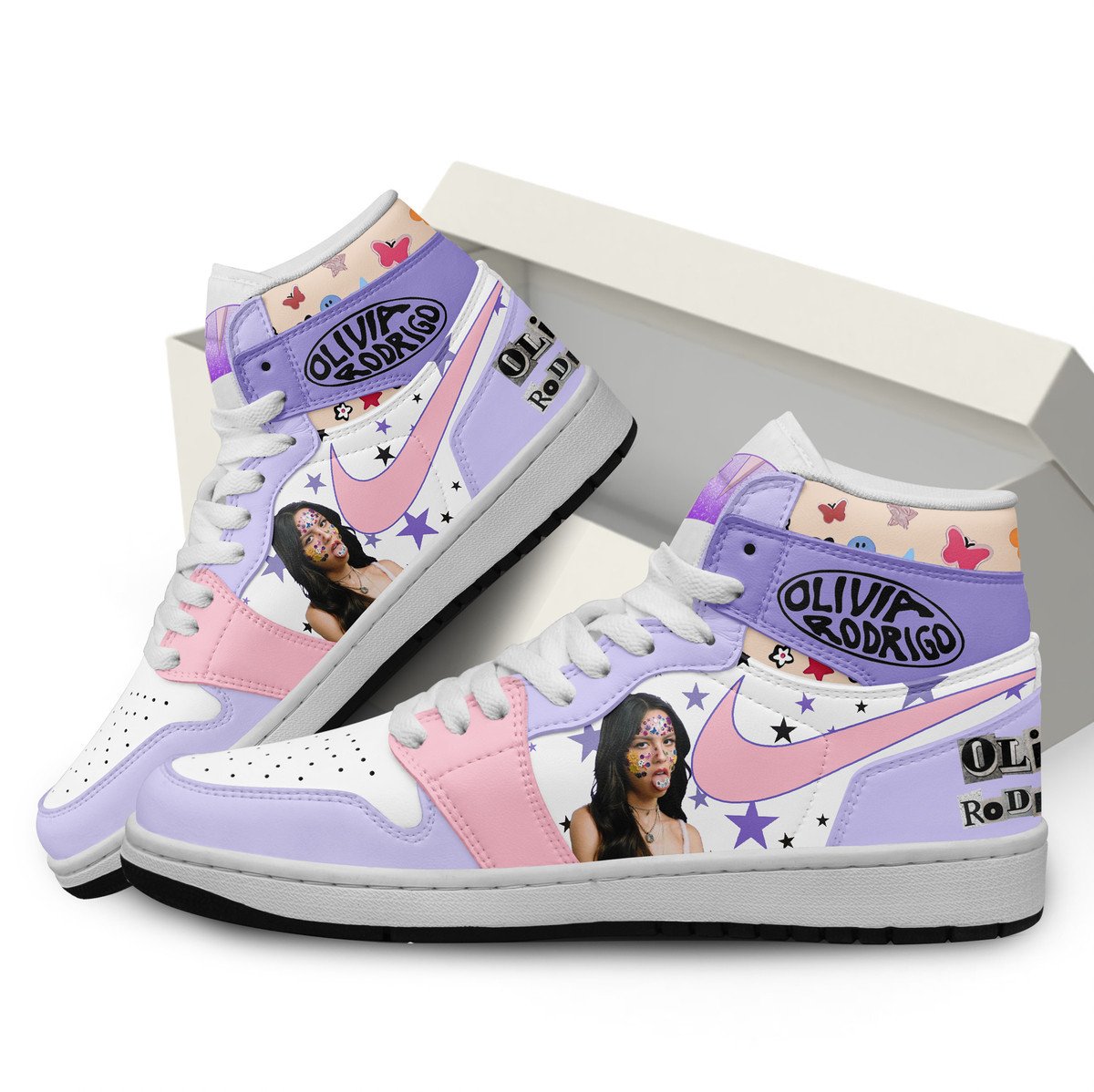 Ideafootwear Olivia Rodrigo AJ1 High Sneakers Shoes For Men And Women 5