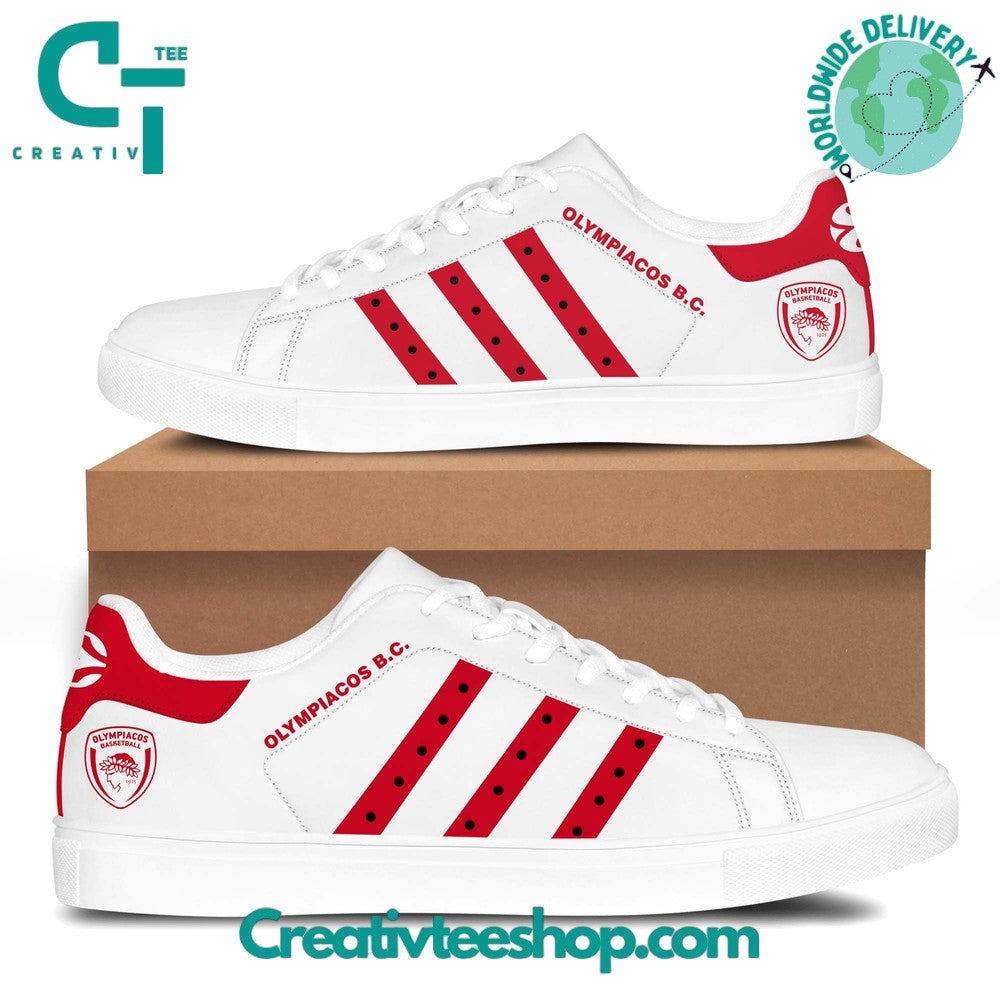 Ideafootwear Olympiacos Basketball Skate Stan Shoes Sneakes For Men And Women 1