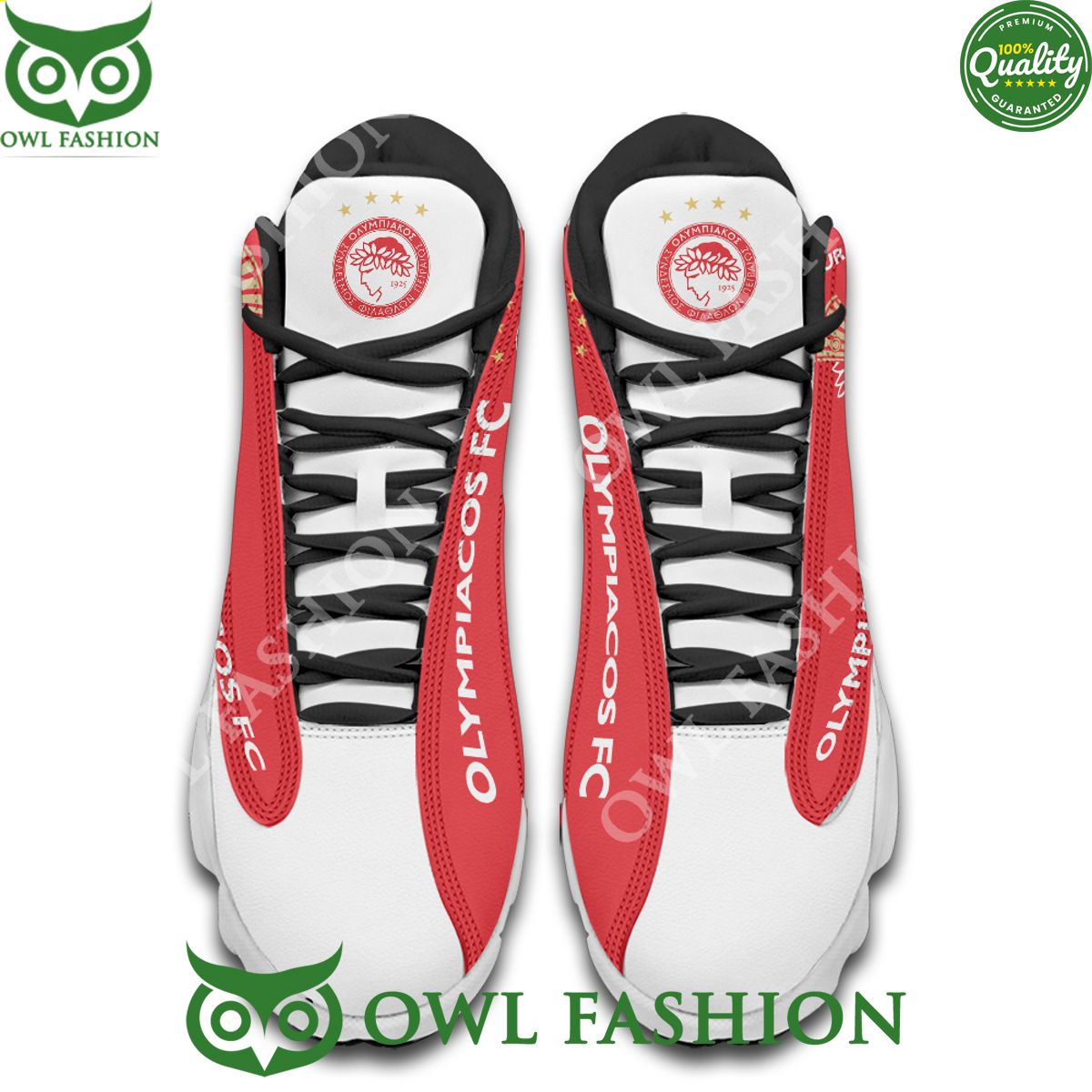 Ideafootwear Olympiacos F.C. AJ13 Sneakers Shoes For Men And Women 1