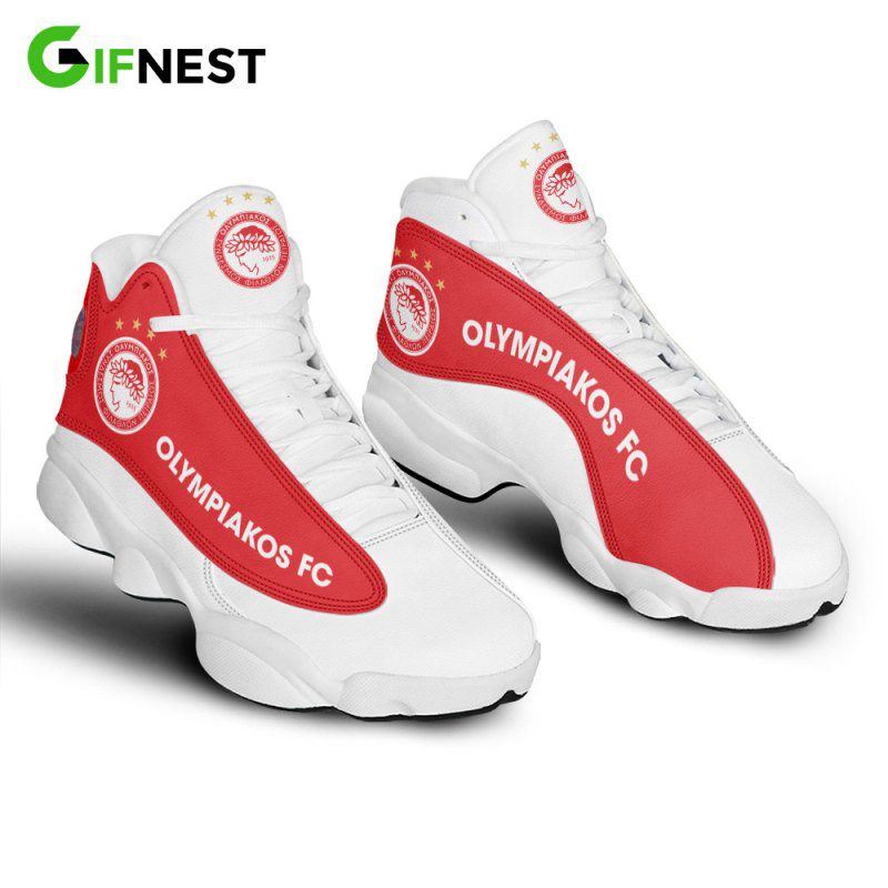 Ideafootwear Olympiakos F.C. AJ13 Sneakers Shoes For Men And Women 1