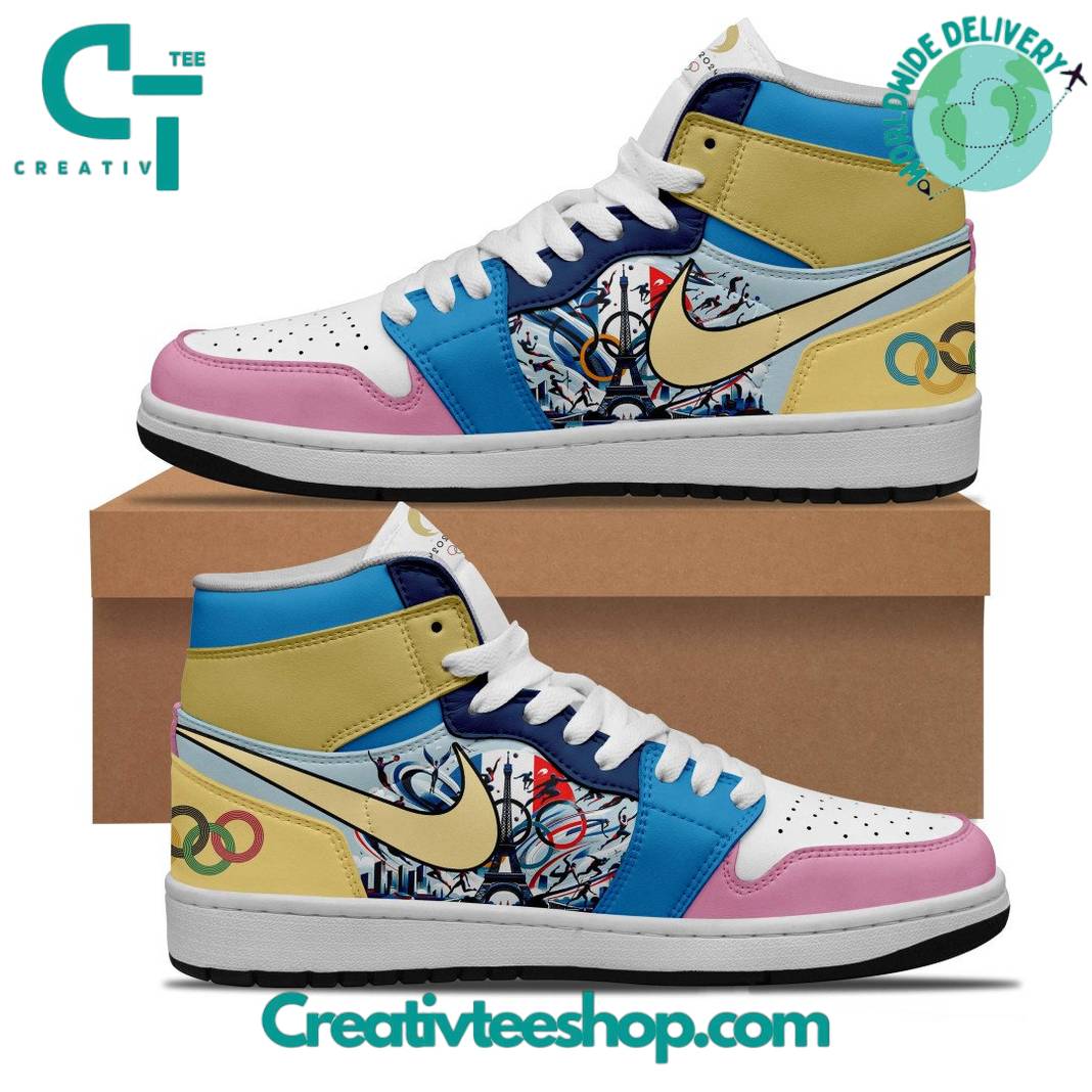 Ideafootwear Olympic Paris 2024 AJ1 High Sneakers Shoes For Men And Women 1
