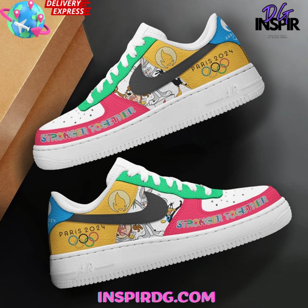 Ideafootwear Olympic Paris Stronger Together Air Low-Top Sneakers Shoes For Men And Women 1