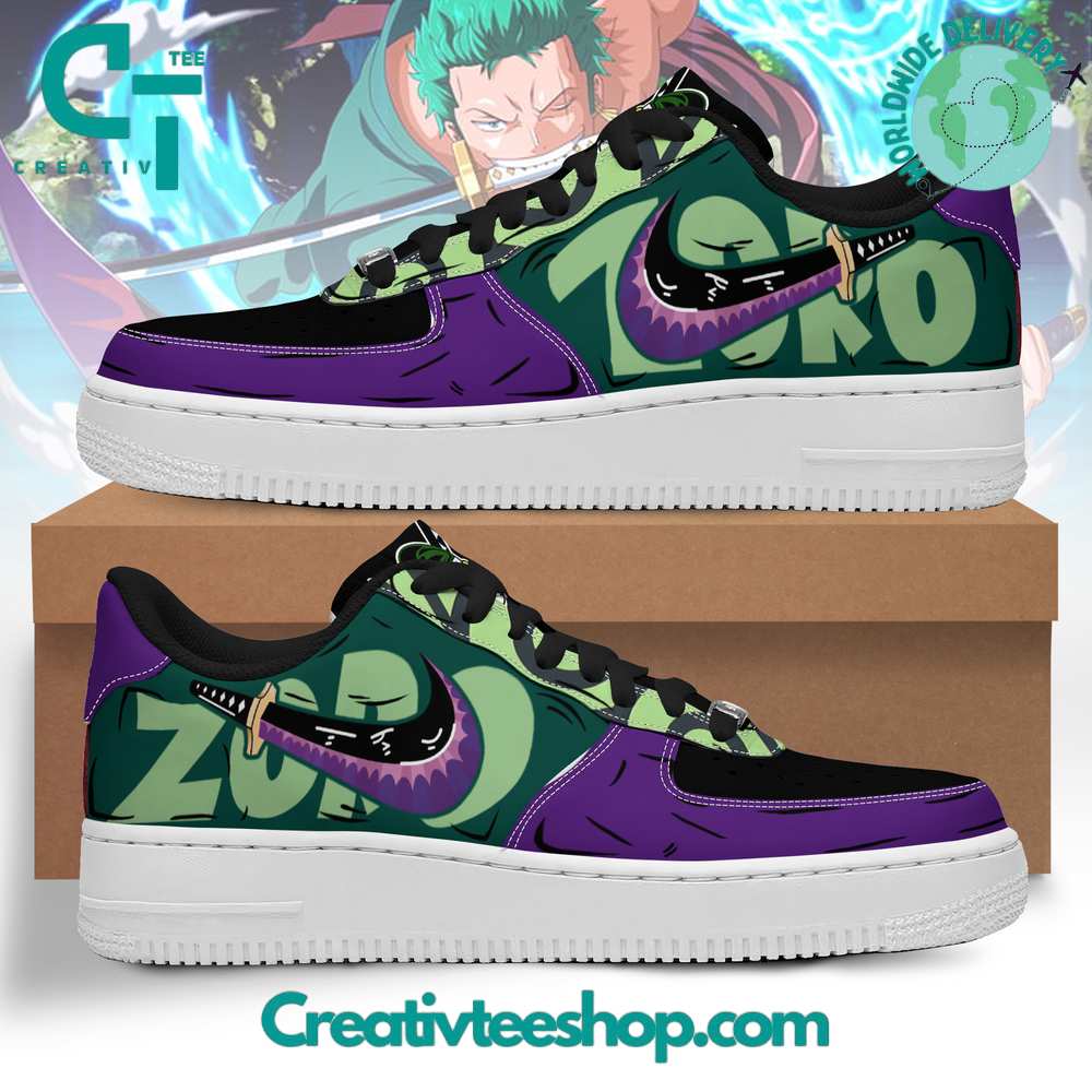 Ideafootwear One Piece Zoro Air Low-Top Sneakers Shoes For Men And Women 1