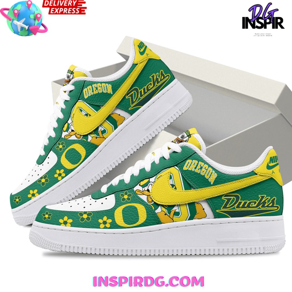 Ideafootwear Oregon Ducks Air Low-Top Sneakers Shoes For Men And Women 16