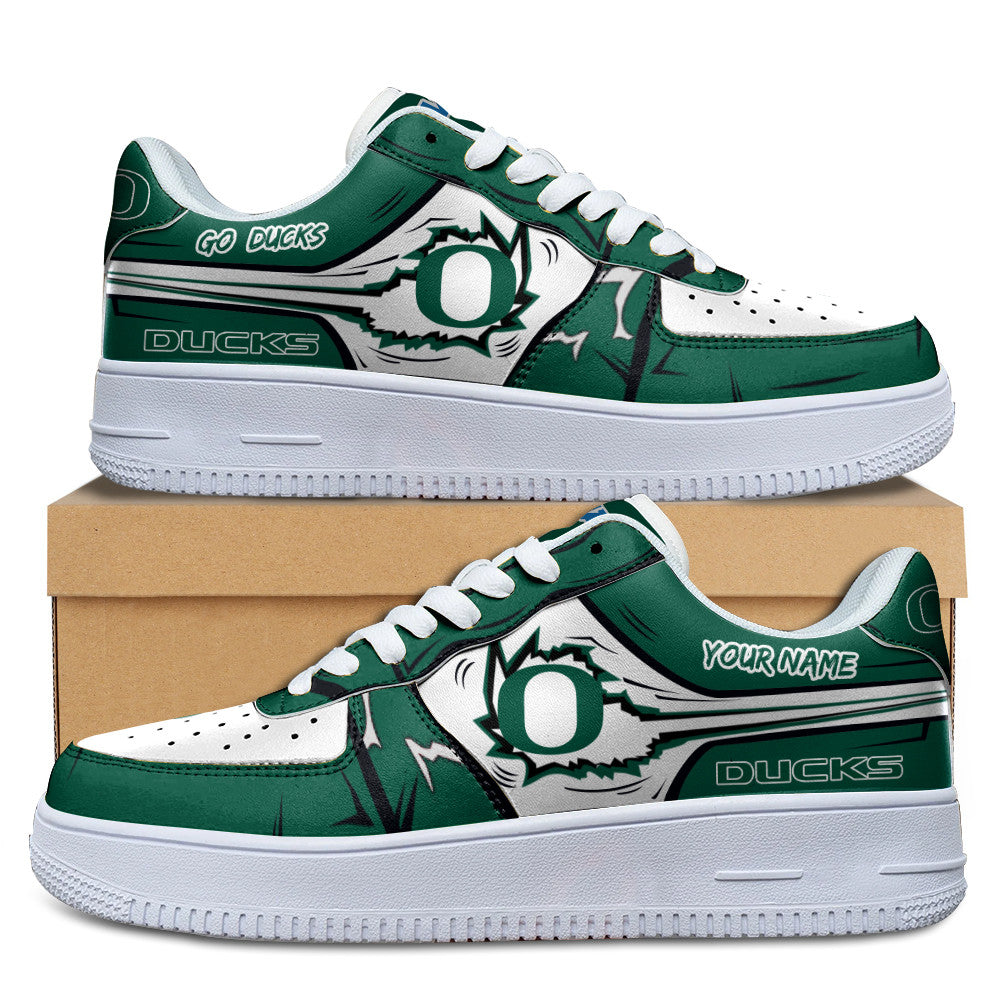 Ideafootwear Oregon Ducks Air Low-Top Sneakers Shoes For Men And Women 2