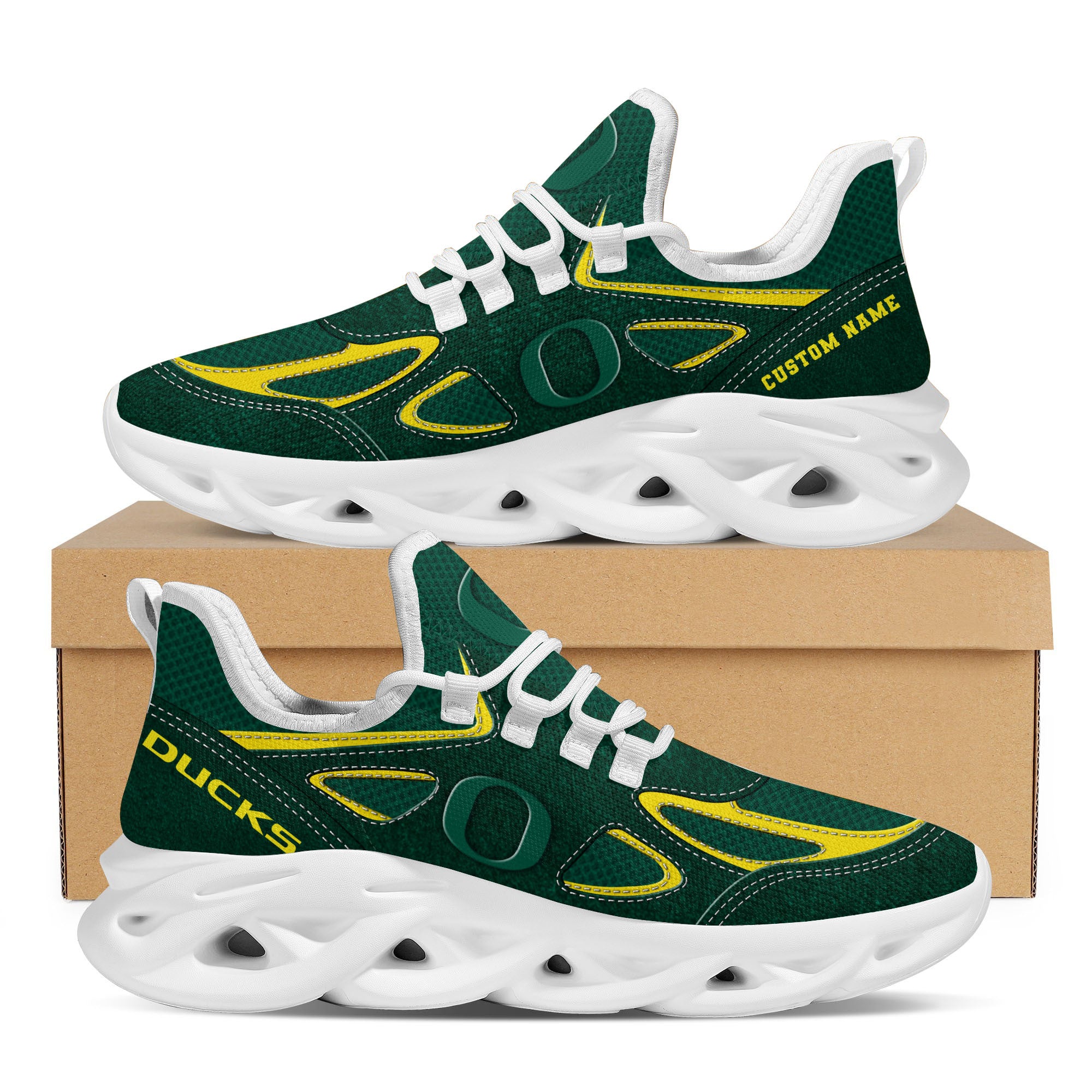 Ideafootwear Oregon Ducks Max Soul Shoes Sneakers For Men And Women 4