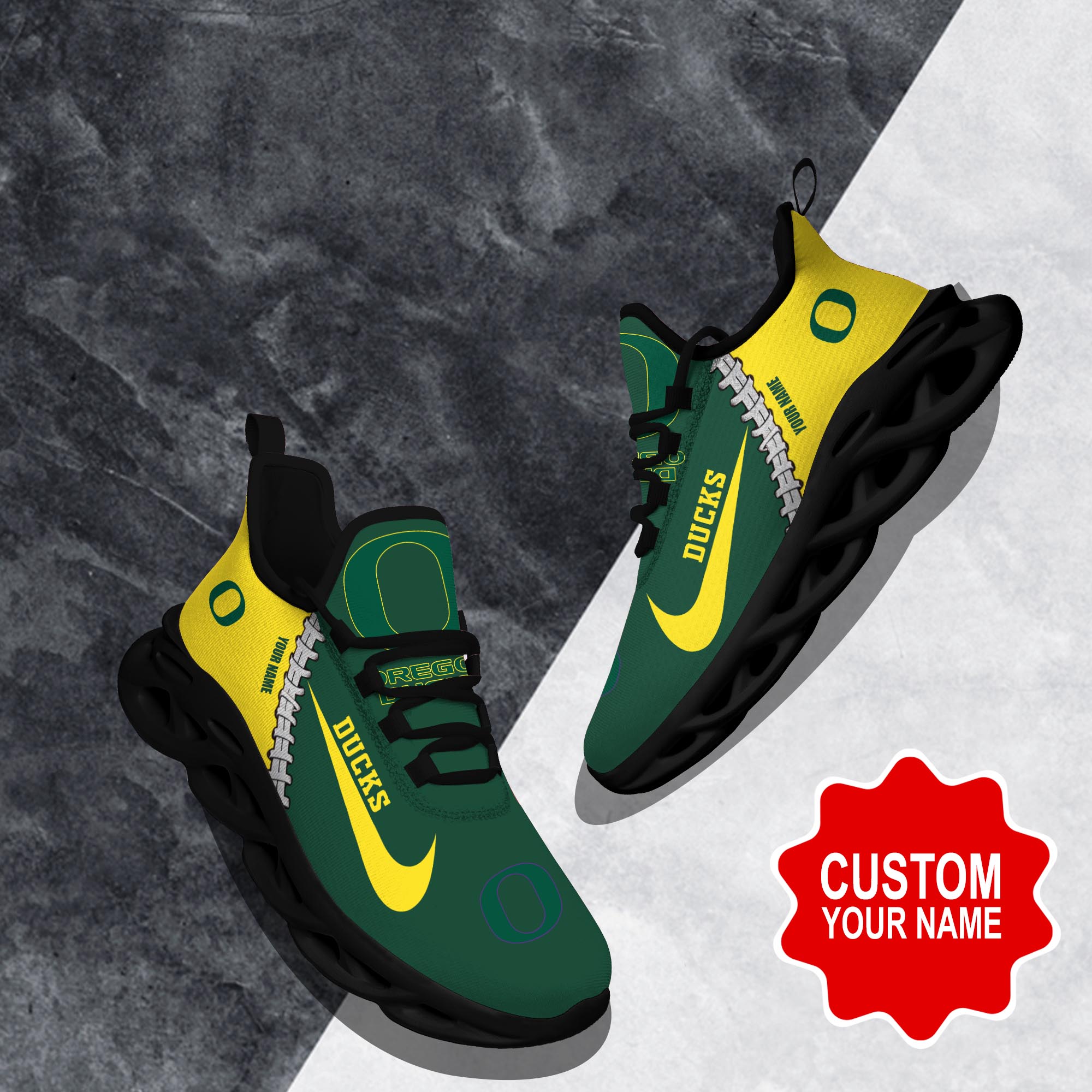 Ideafootwear Oregon Ducks Max Soul Shoes Sneakers For Men And Women 2