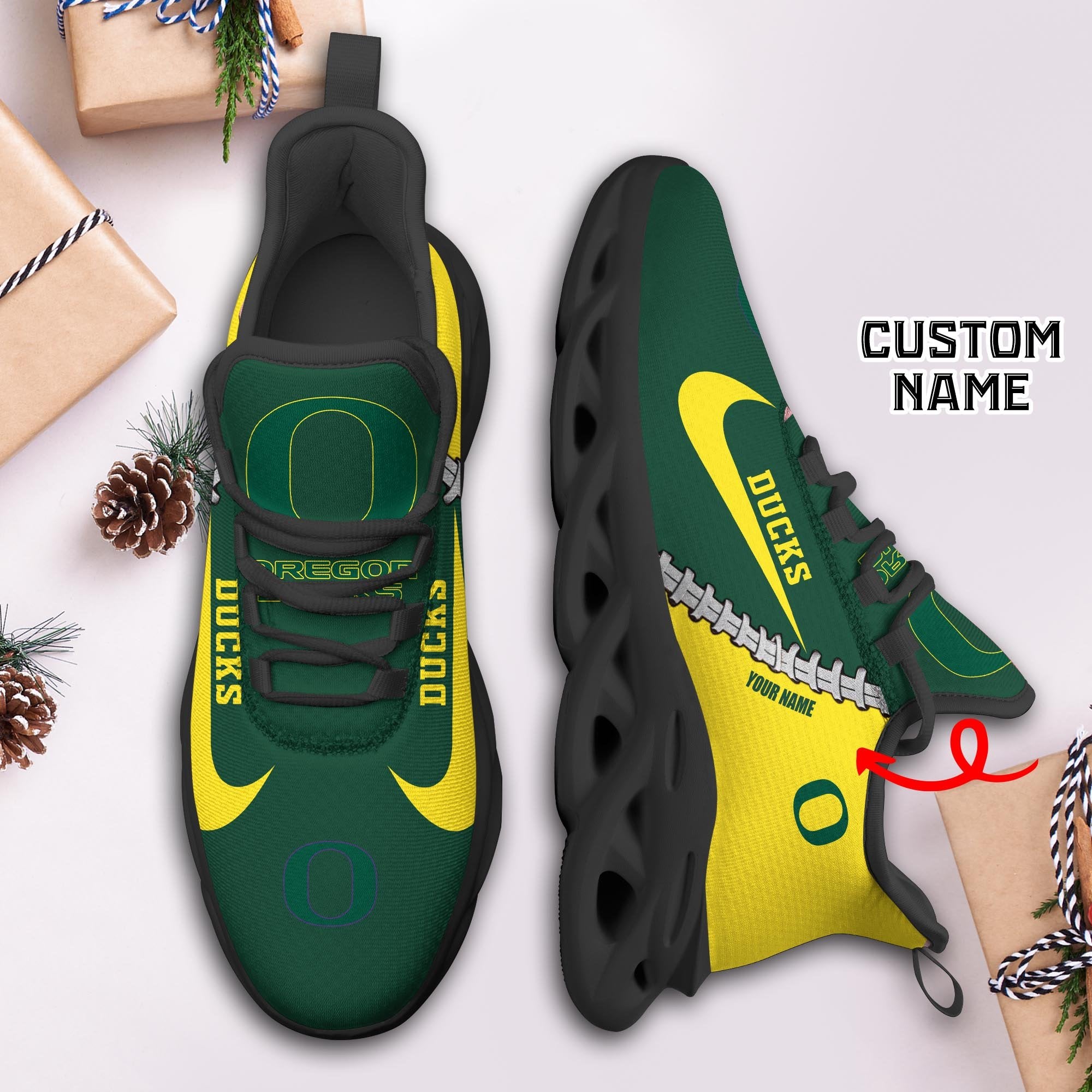 Ideafootwear Oregon Ducks Max Soul Shoes Sneakers For Men And Women 2