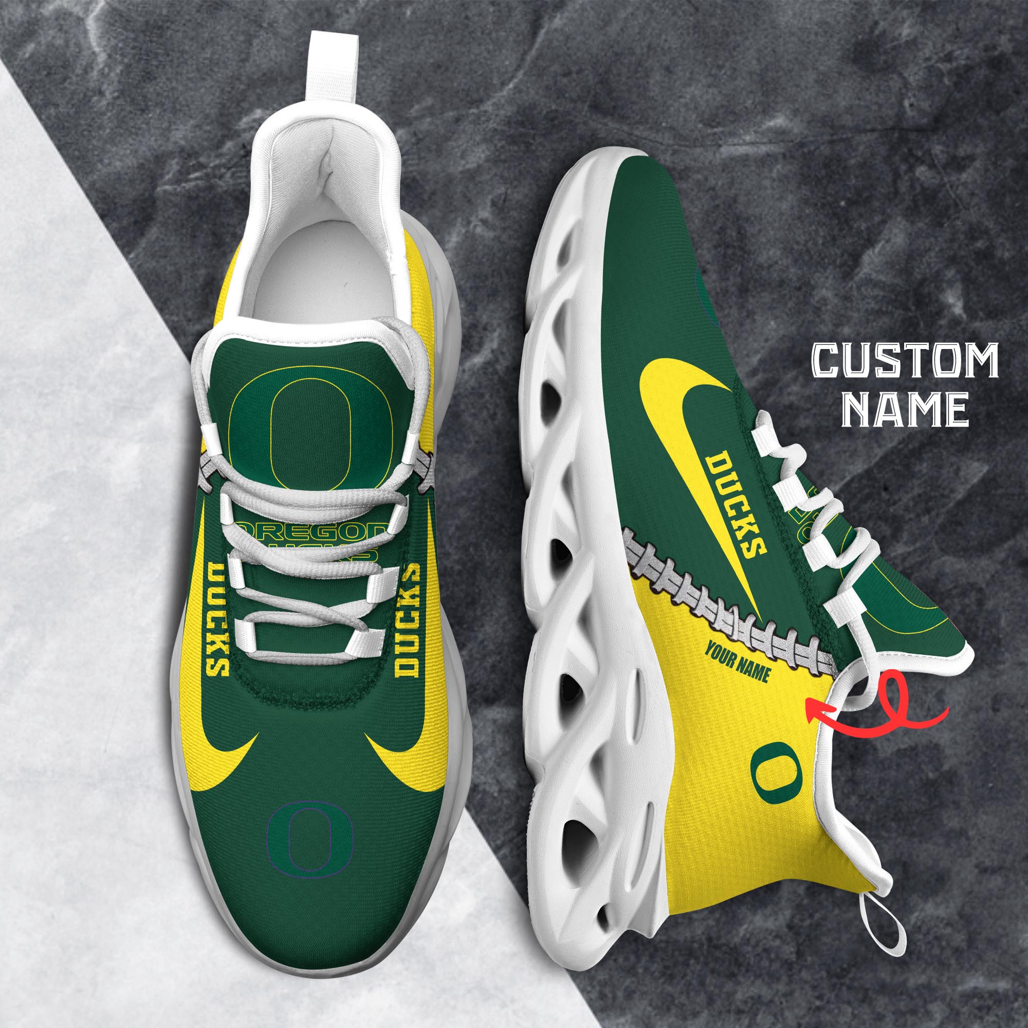 Ideafootwear Oregon Ducks Max Soul Shoes Sneakers For Men And Women 2