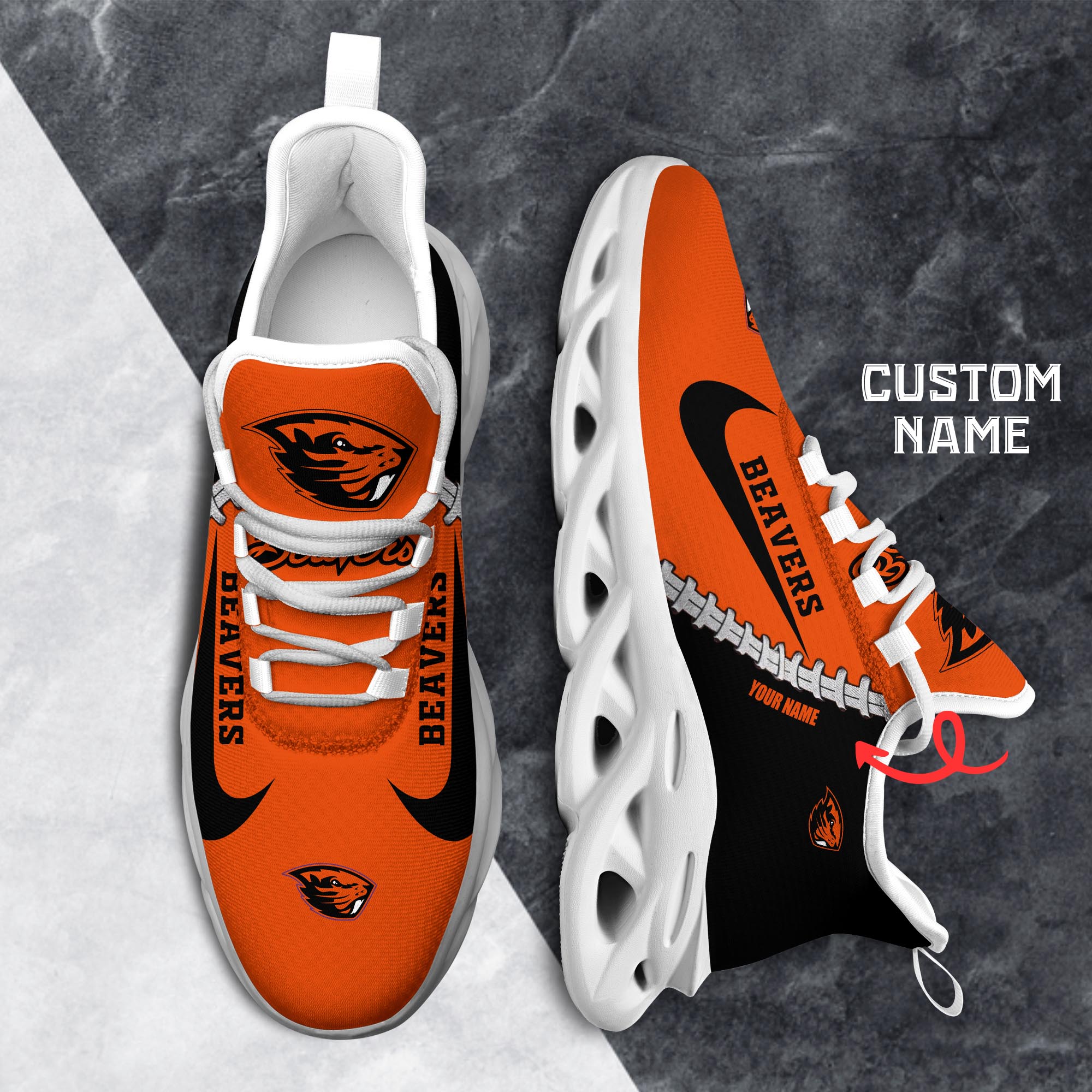 Ideafootwear Oregon State Beavers Max Soul Shoes Sneakers For Men And Women 1