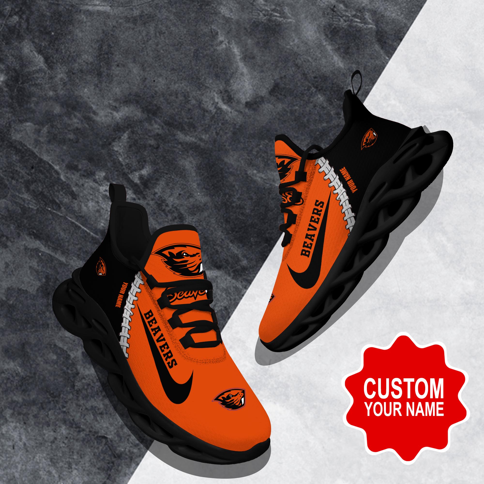 Ideafootwear Oregon State Beavers Max Soul Shoes Sneakers For Men And Women 1