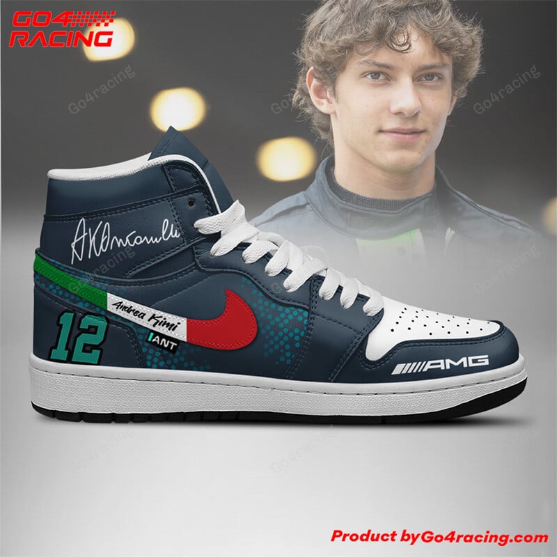 Ideafootwear Oscar Piastri - Mclaren AJ1 High Sneakers Shoes For Men And Women 2