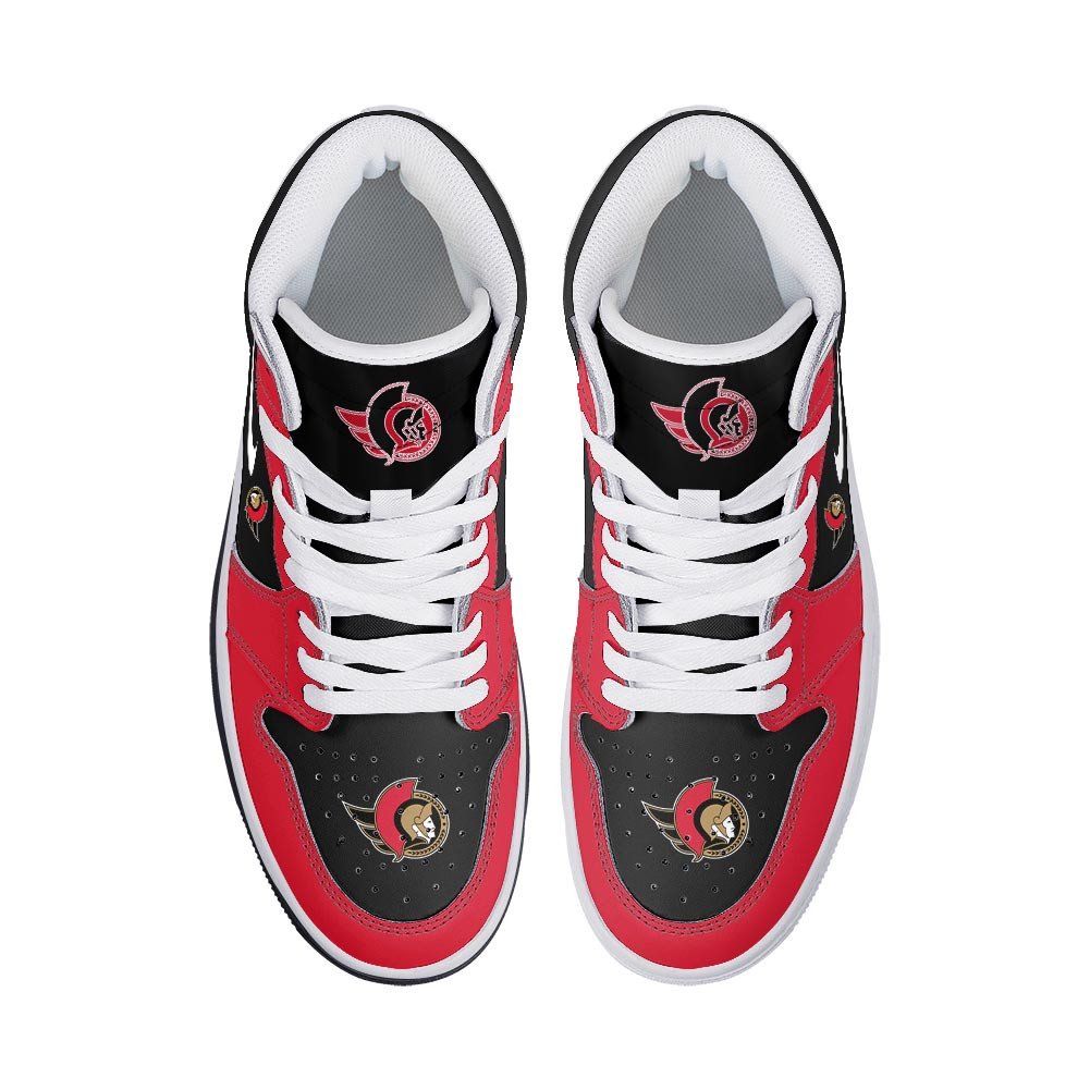 Ideafootwear Ottawa Senators AJ1 High Sneakers Shoes For Men And Women 4
