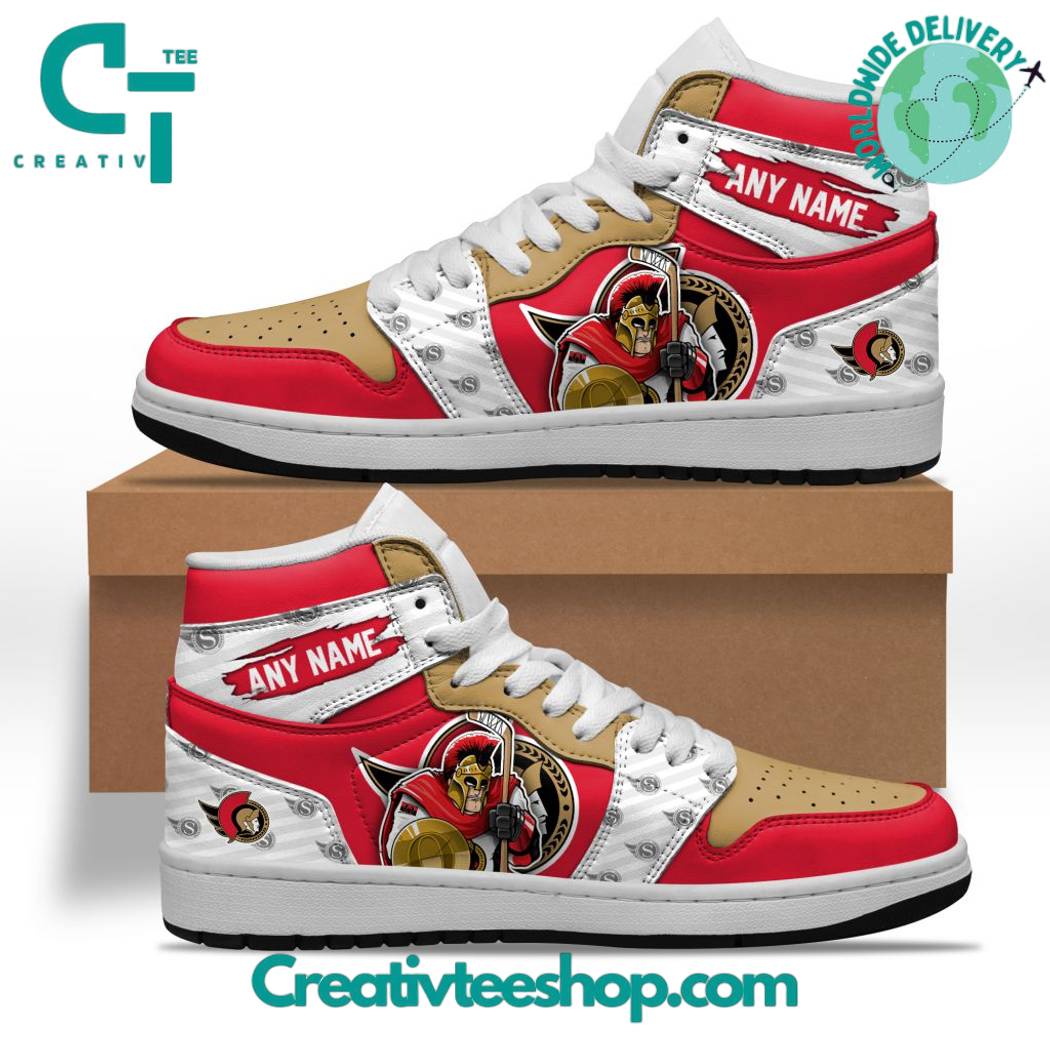 Ideafootwear Ottawa Senators AJ1 High Sneakers Shoes For Men And Women 1