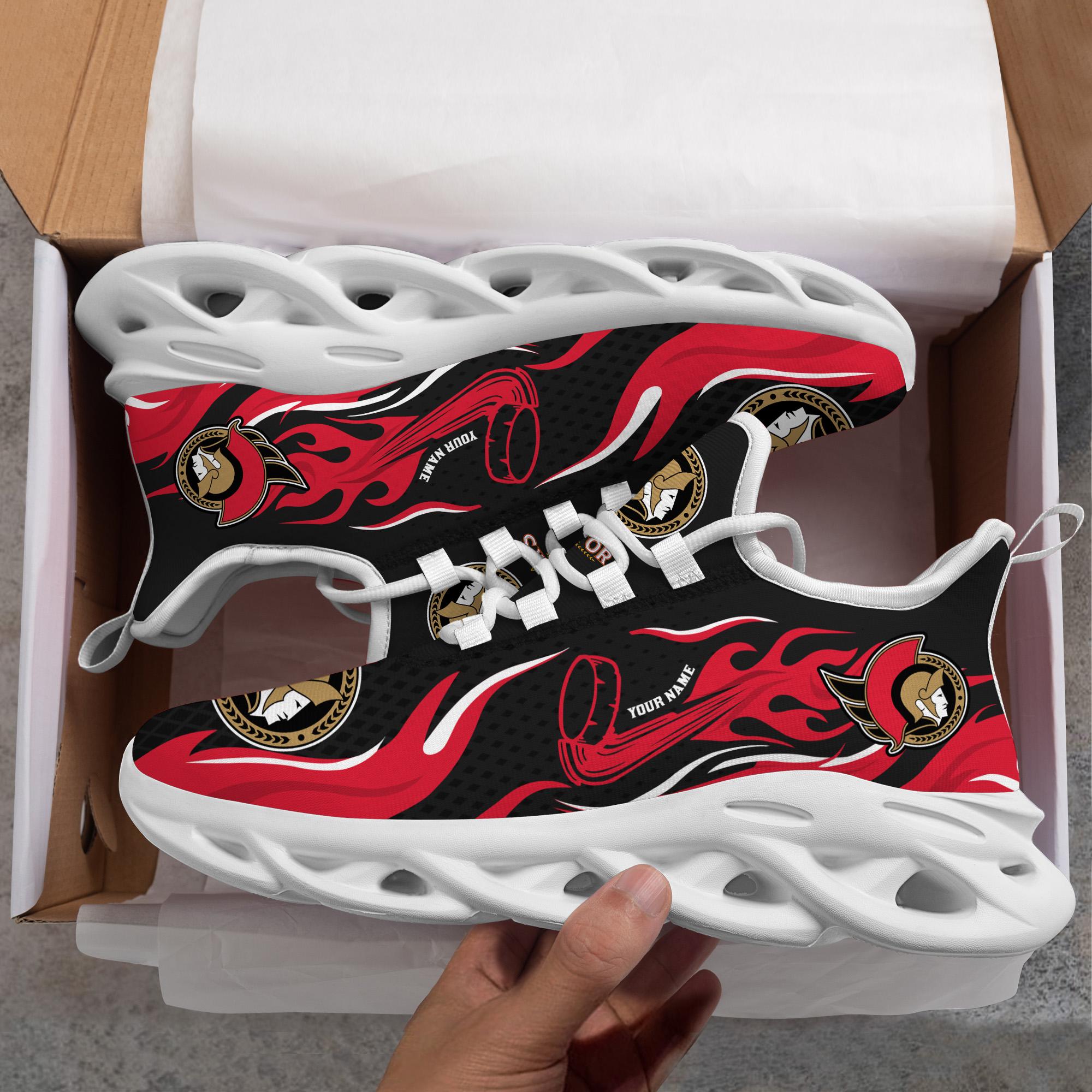Ideafootwear Ottawa Senators Max Soul Shoes Sneakers For Men And Women 3