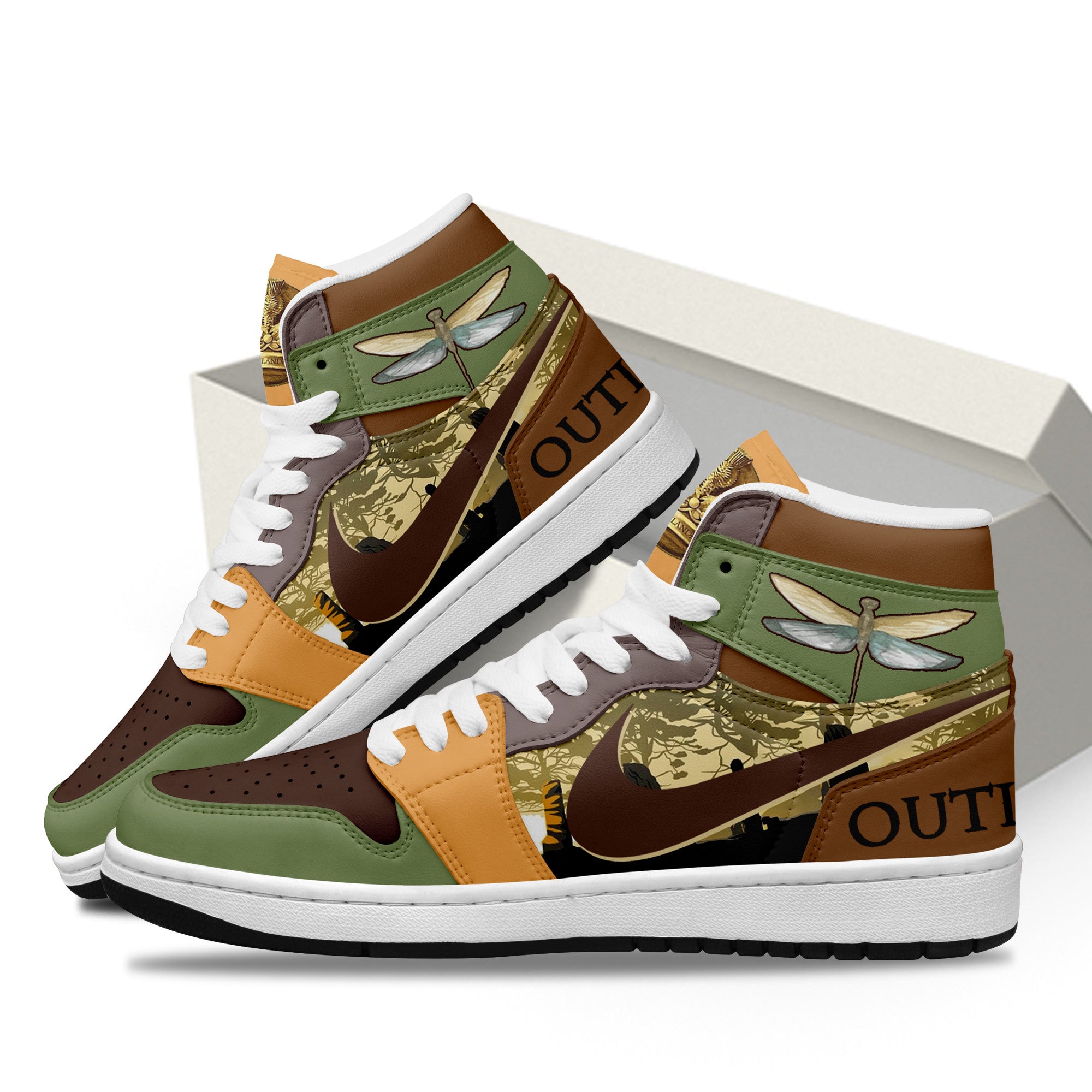 Ideafootwear Outlander AJ1 High Sneakers Shoes For Men And Women 1