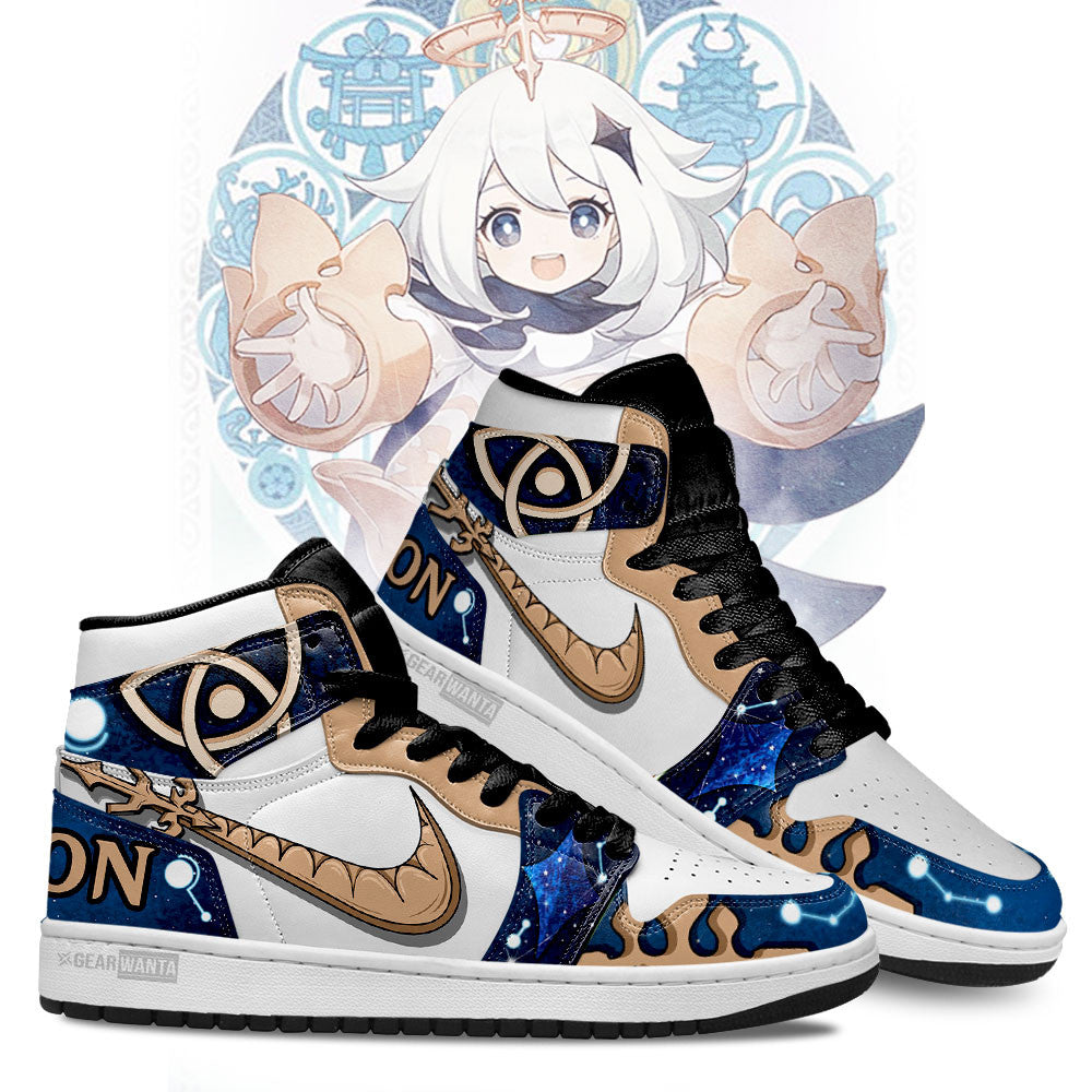 Ideafootwear Paimon Genshin Impact AJ1 High Sneakers Shoes For Men And Women 4