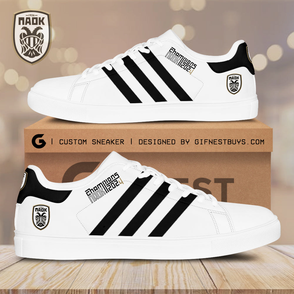 Ideafootwear PAOK FC Skate Stan Shoes Sneakes For Men And Women 1
