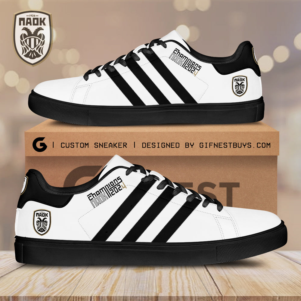 Ideafootwear PAOK FC Skate Stan Shoes Sneakes For Men And Women 1