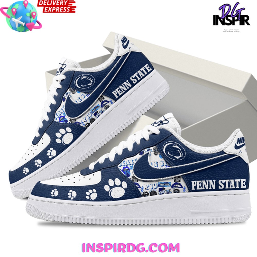 Ideafootwear Penn State Nittany Lions Air Low-Top Sneakers Shoes For Men And Women 3