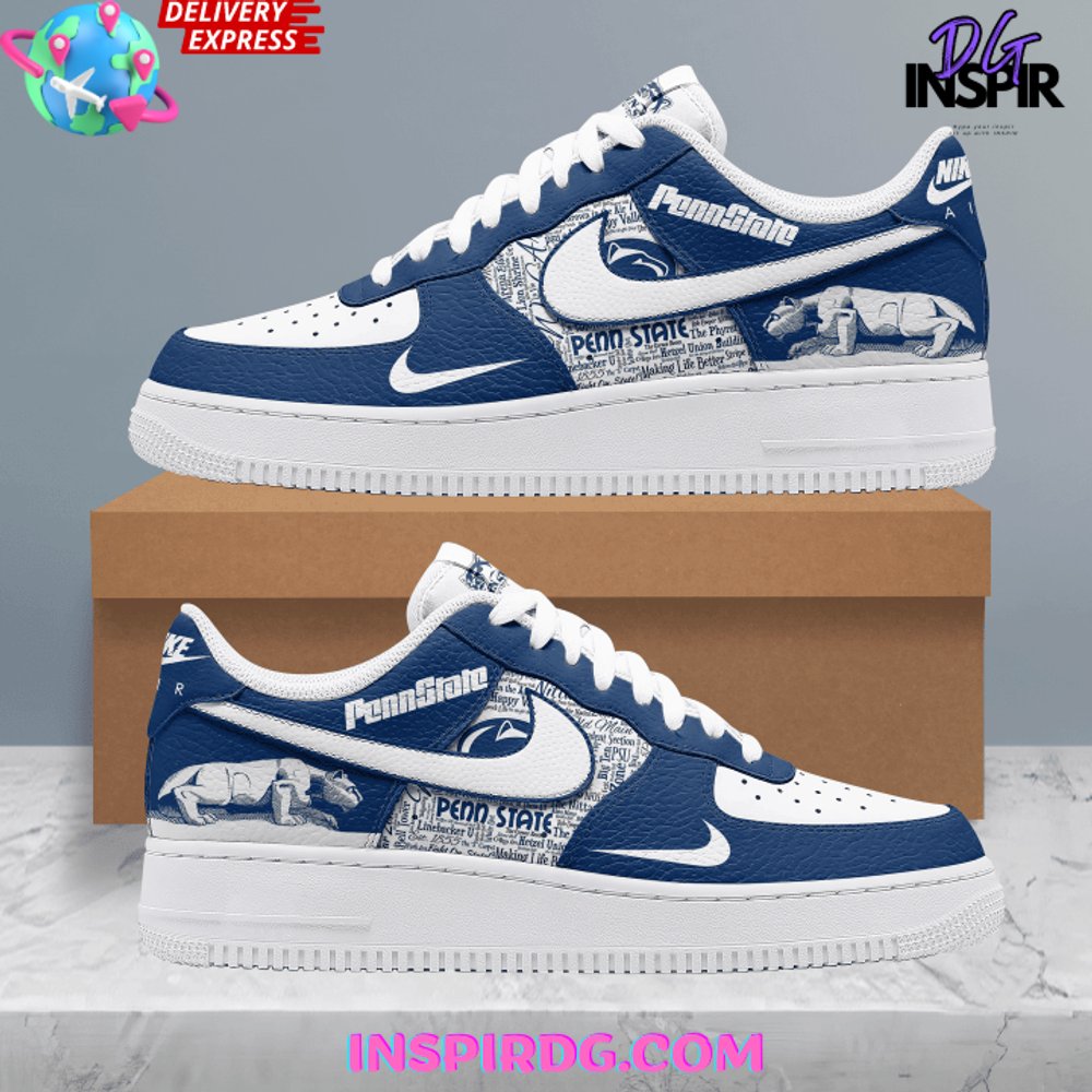 Ideafootwear Penn State Nittany Lions Air Low-Top Sneakers Shoes For Men And Women 2