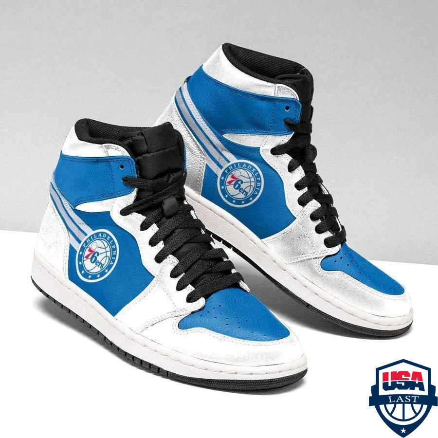 Ideafootwear Philadelphia 76ers NBA AJ1 High Sneakers Shoes For Men And Women 4