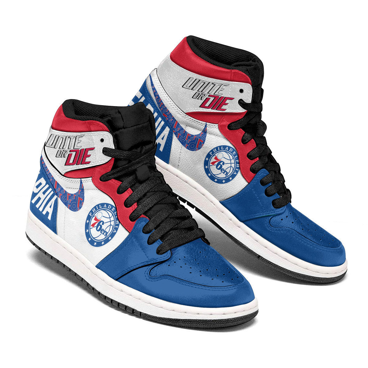 Ideafootwear Philadelphia 76ers AJ1 High Sneakers Shoes For Men And Women 9