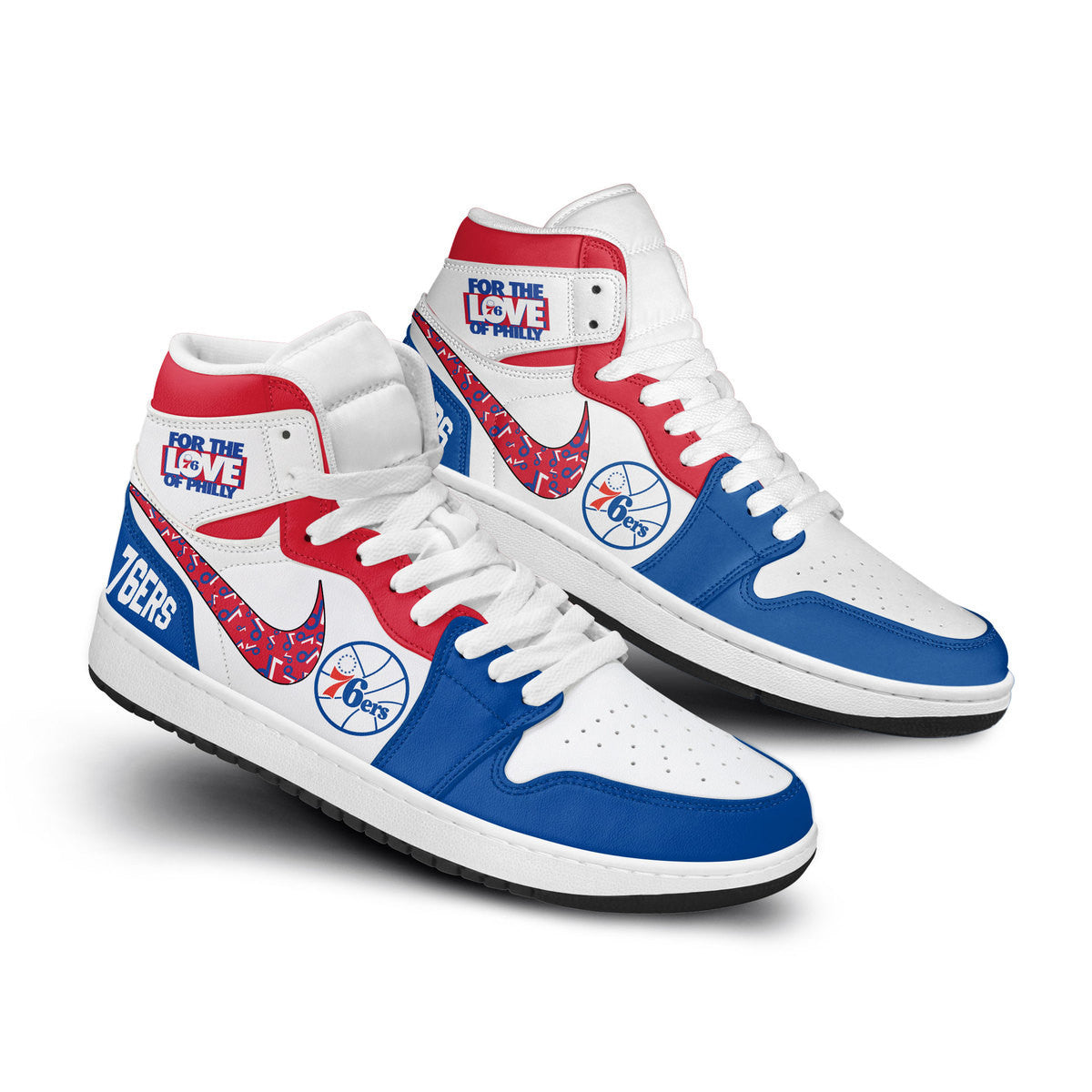 Ideafootwear Philadelphia 76ers AJ1 High Sneakers Shoes For Men And Women 8