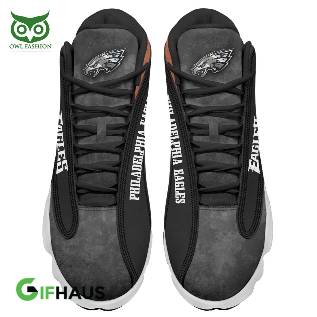 Ideafootwear Philadelphia Eagles AJ13 Sneakers Shoes For Men And Women 25