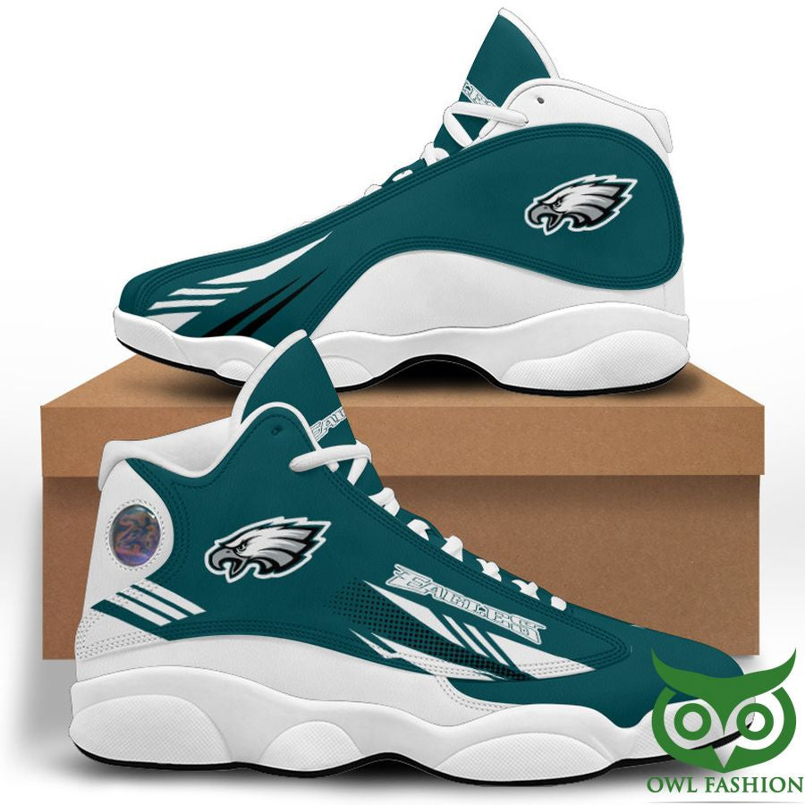 Ideafootwear Philadelphia Eagles AJ13 Sneakers Shoes For Men And Women 23