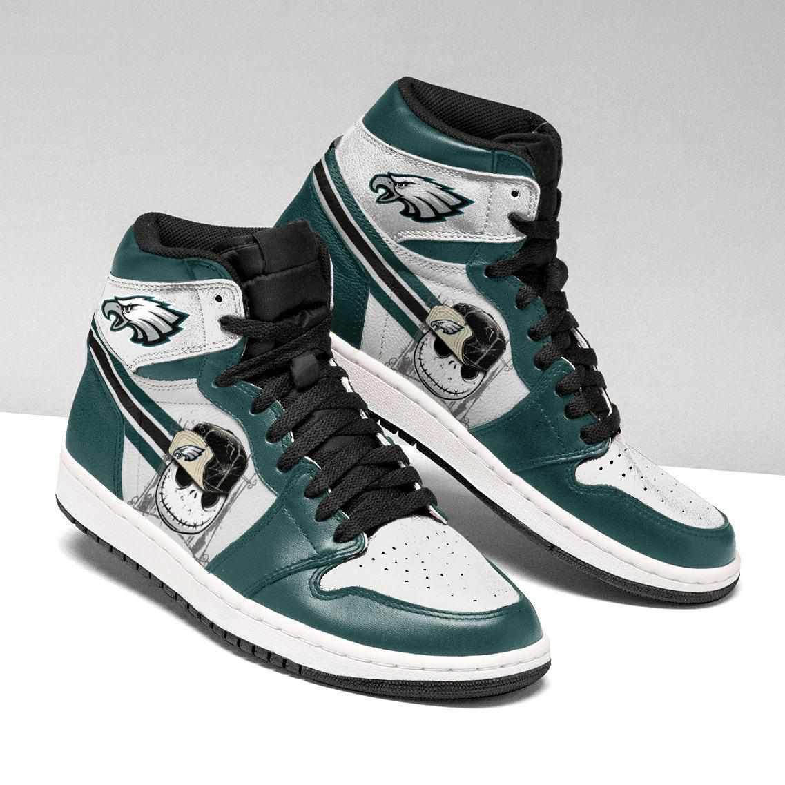 Ideafootwear Philadelphia Eagles NFL AJ1 High Sneakers Shoes For Men And Women 17