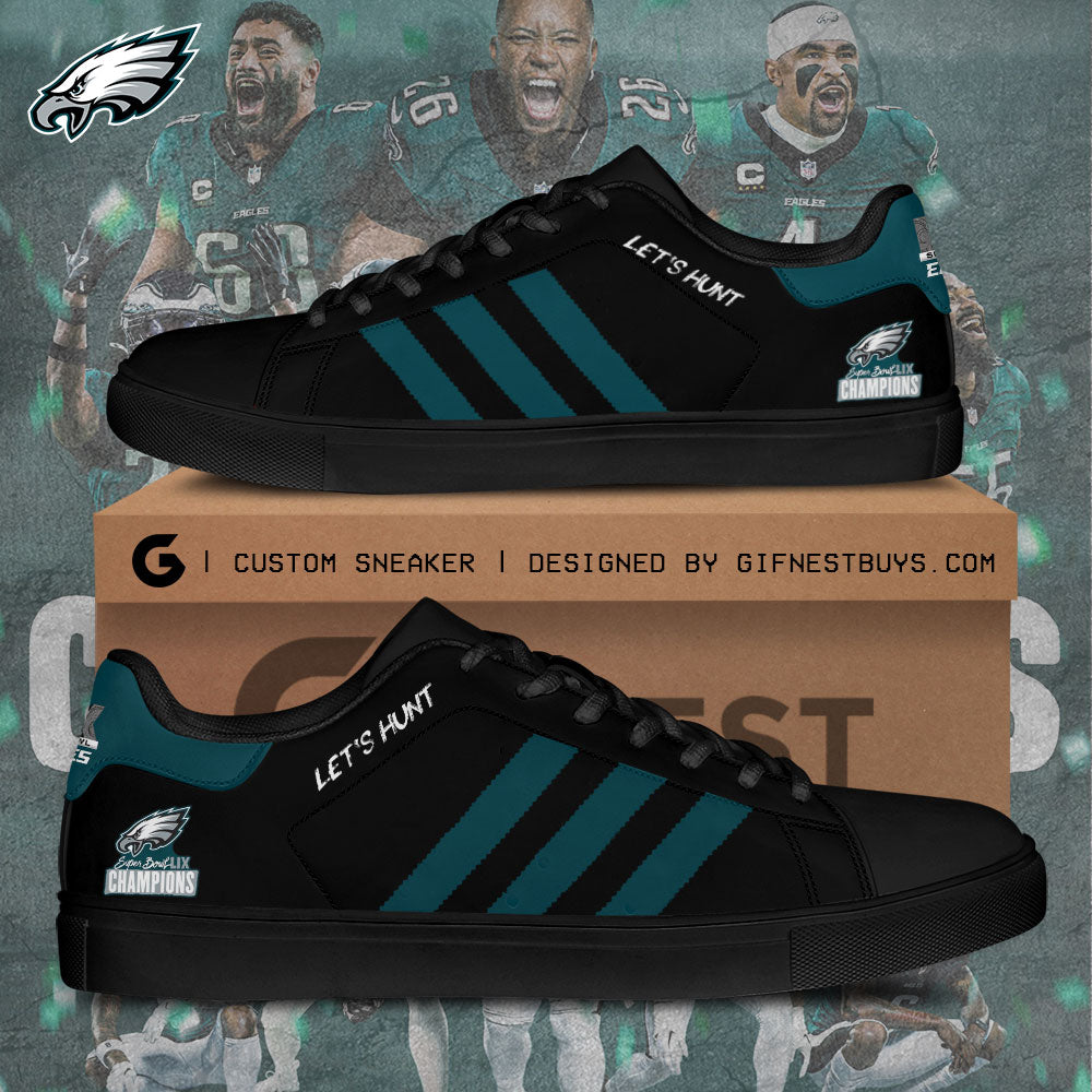 Ideafootwear Philadelphia Eagles Skate Stan Shoes Sneakes For Men And Women 3