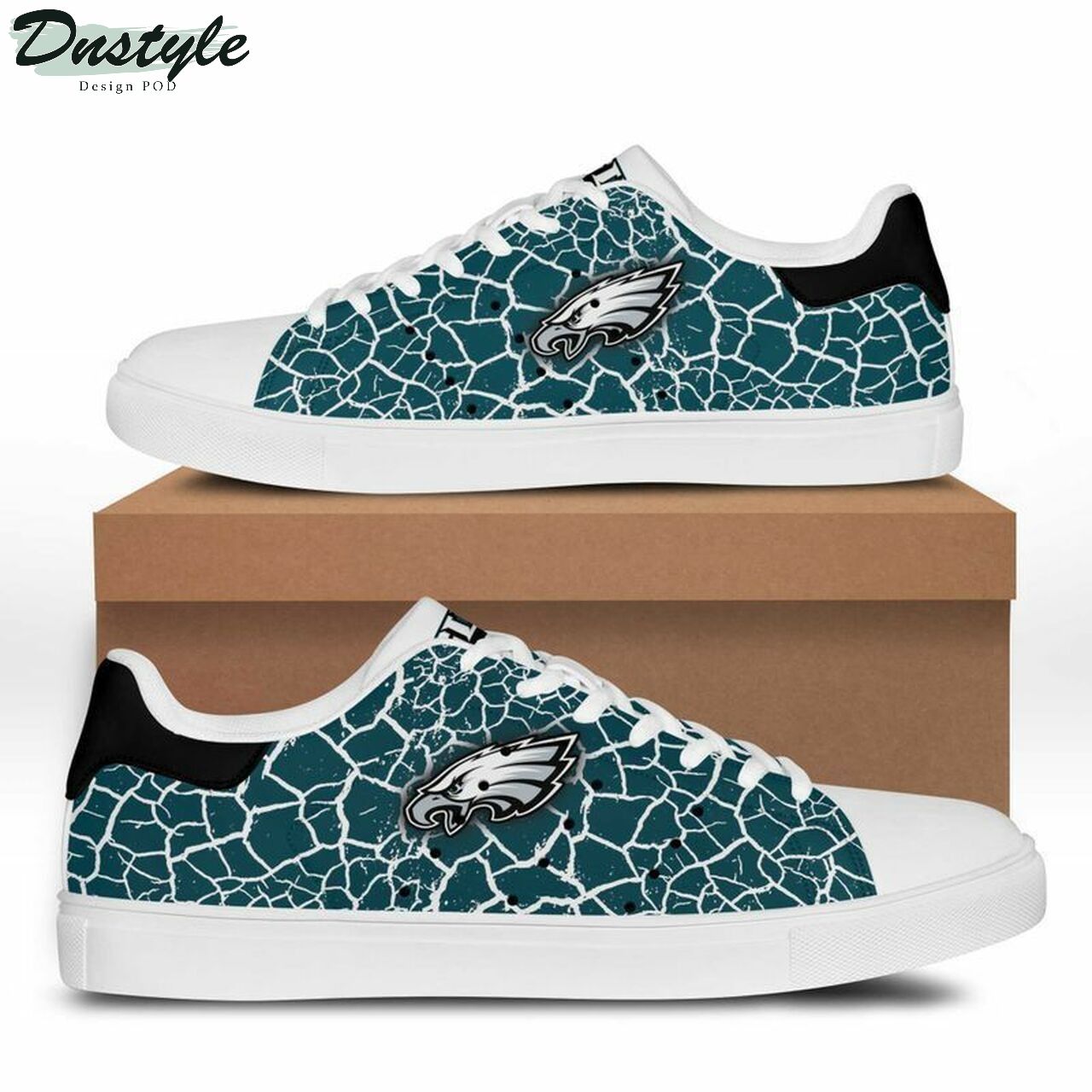 Ideafootwear Philadelphia Eagles Skate Stan Shoes Sneakes For Men And Women 4
