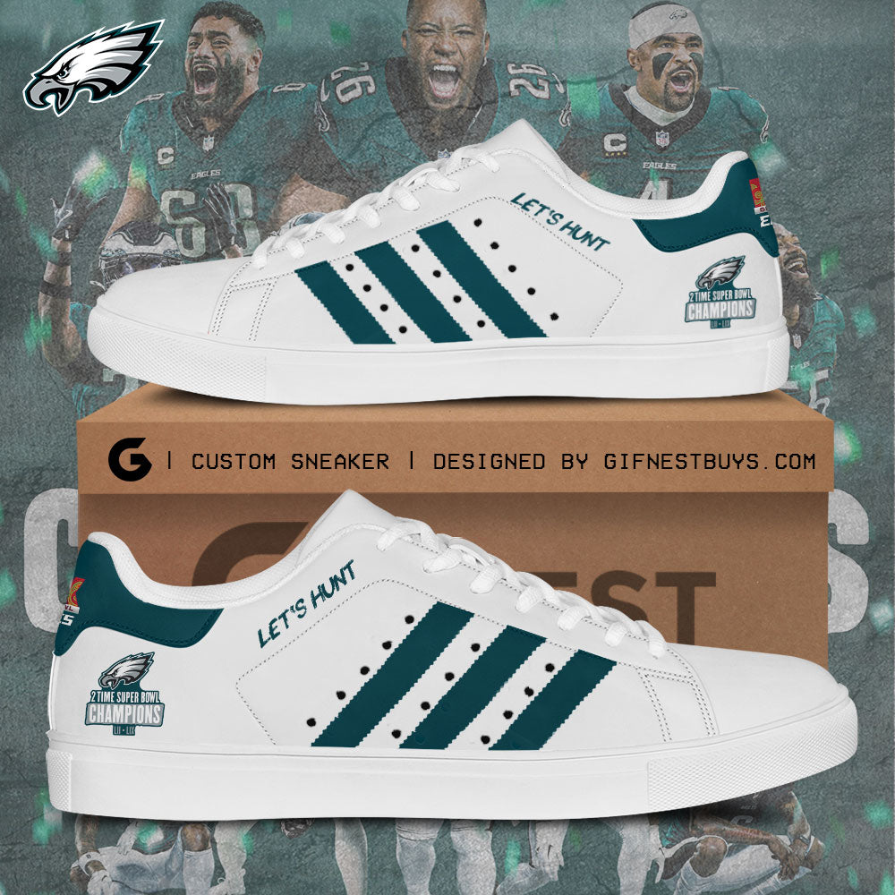 Ideafootwear Philadelphia Eagles Skate Stan Shoes Sneakes For Men And Women 2