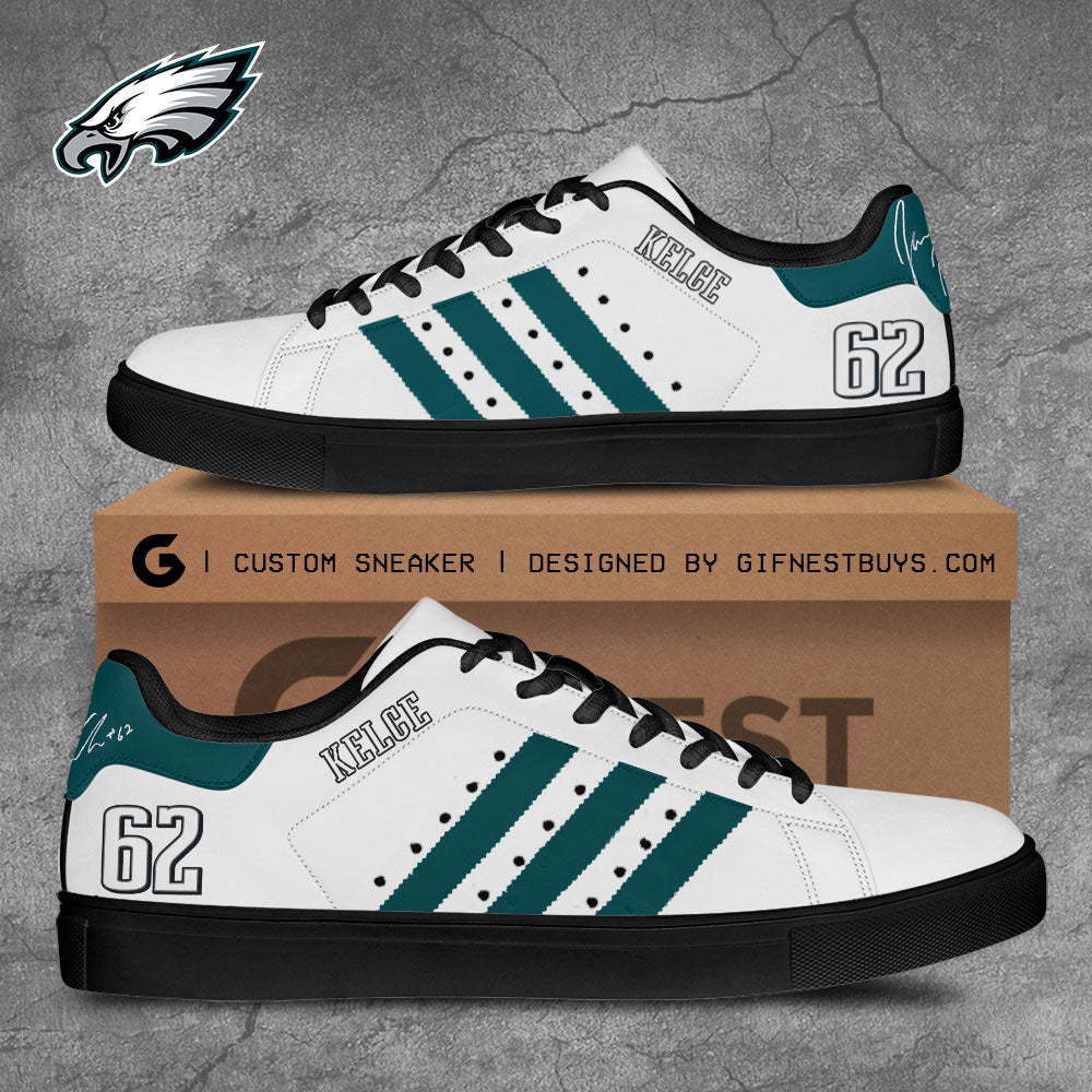 Ideafootwear Philadelphia Eagles Skate Stan Shoes Sneakes For Men And Women 1