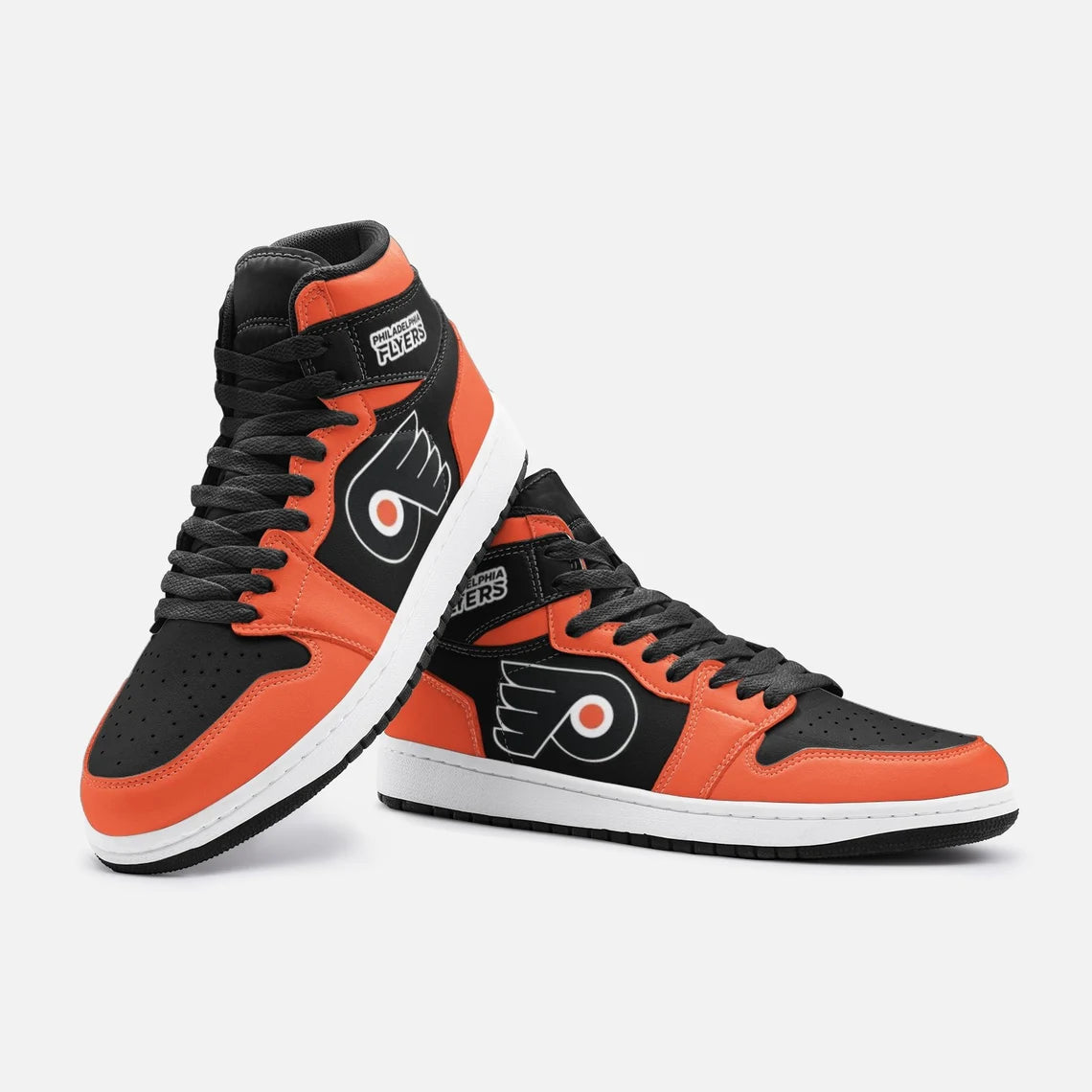 Ideafootwear Philadelphia Flyers AJ1 High Sneakers Shoes For Men And Women 6