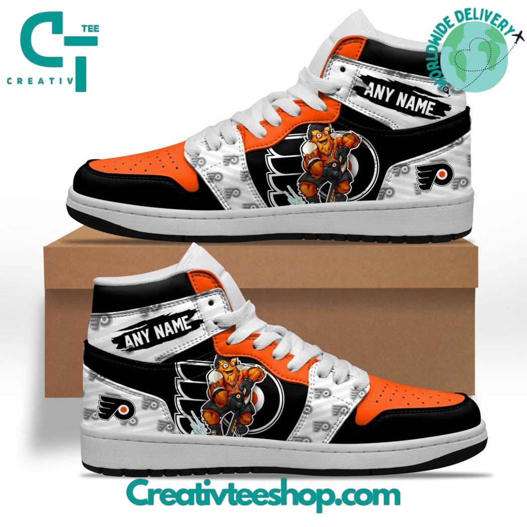 Ideafootwear Philadelphia Flyers AJ1 High Sneakers Shoes For Men And Women 1