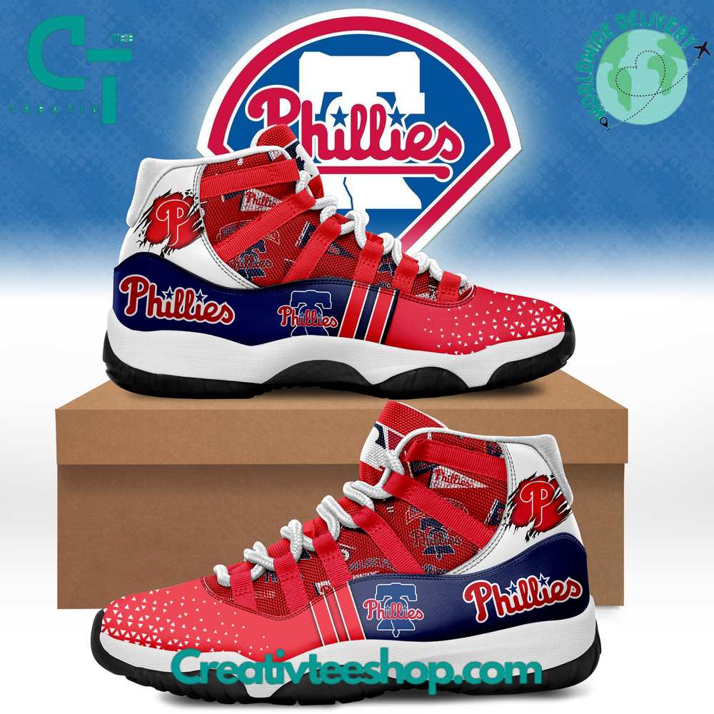 Ideafootwear Philadelphia Phillies AJ13 Sneakers Shoes For Men And Women 4