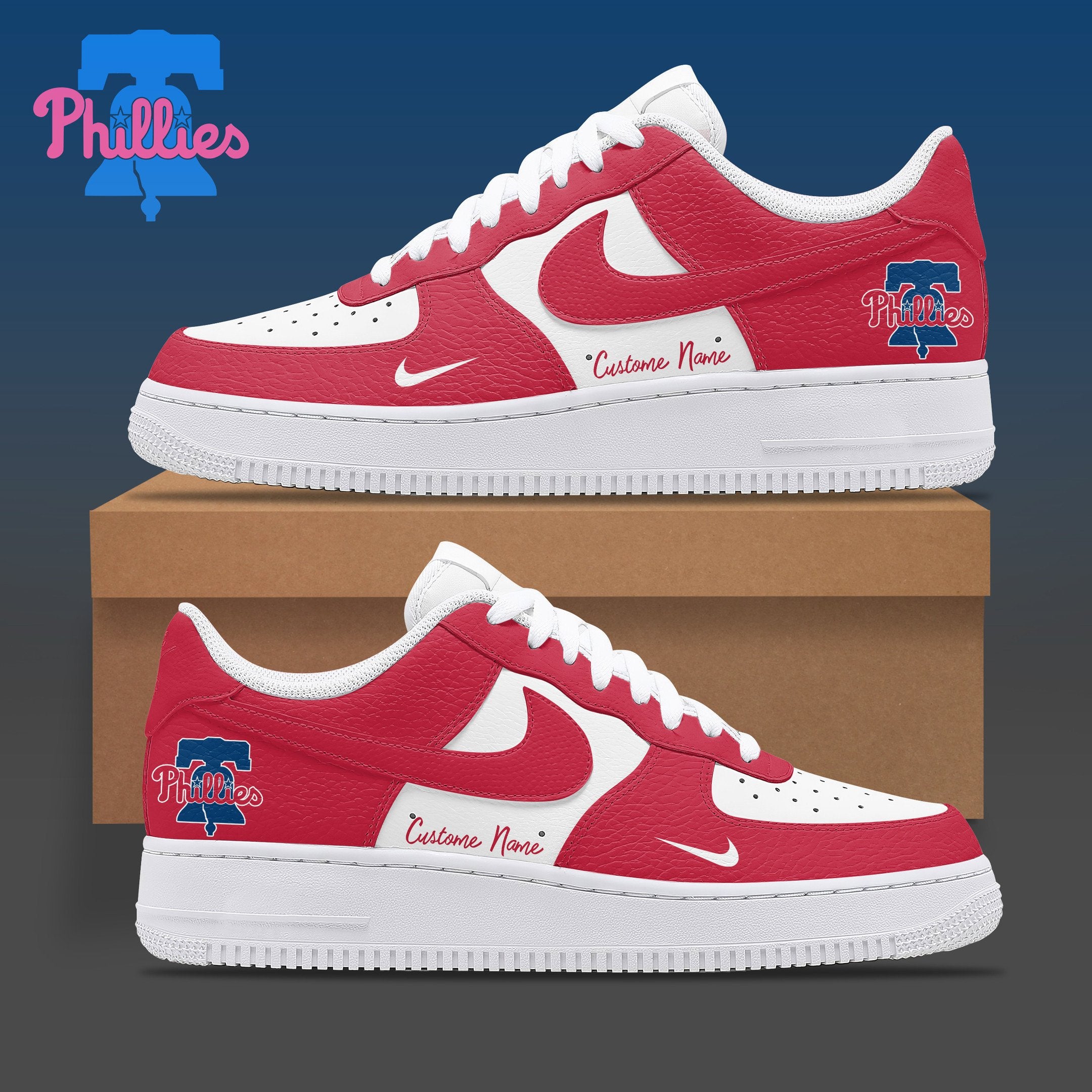 Ideafootwear Philadelphia Phillies AJ1 High Sneakers Shoes For Men And Women 18