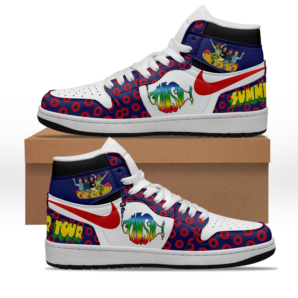 Ideafootwear Phish AJ1 High Sneakers Shoes For Men And Women 3