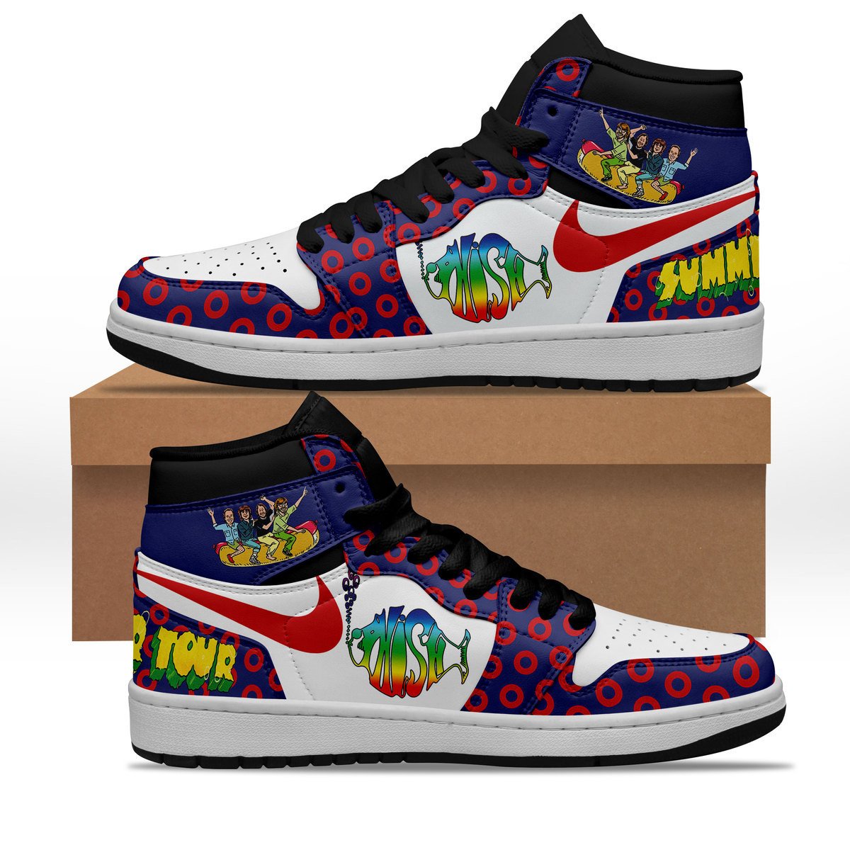 Ideafootwear Phish AJ1 High Sneakers Shoes For Men And Women 7