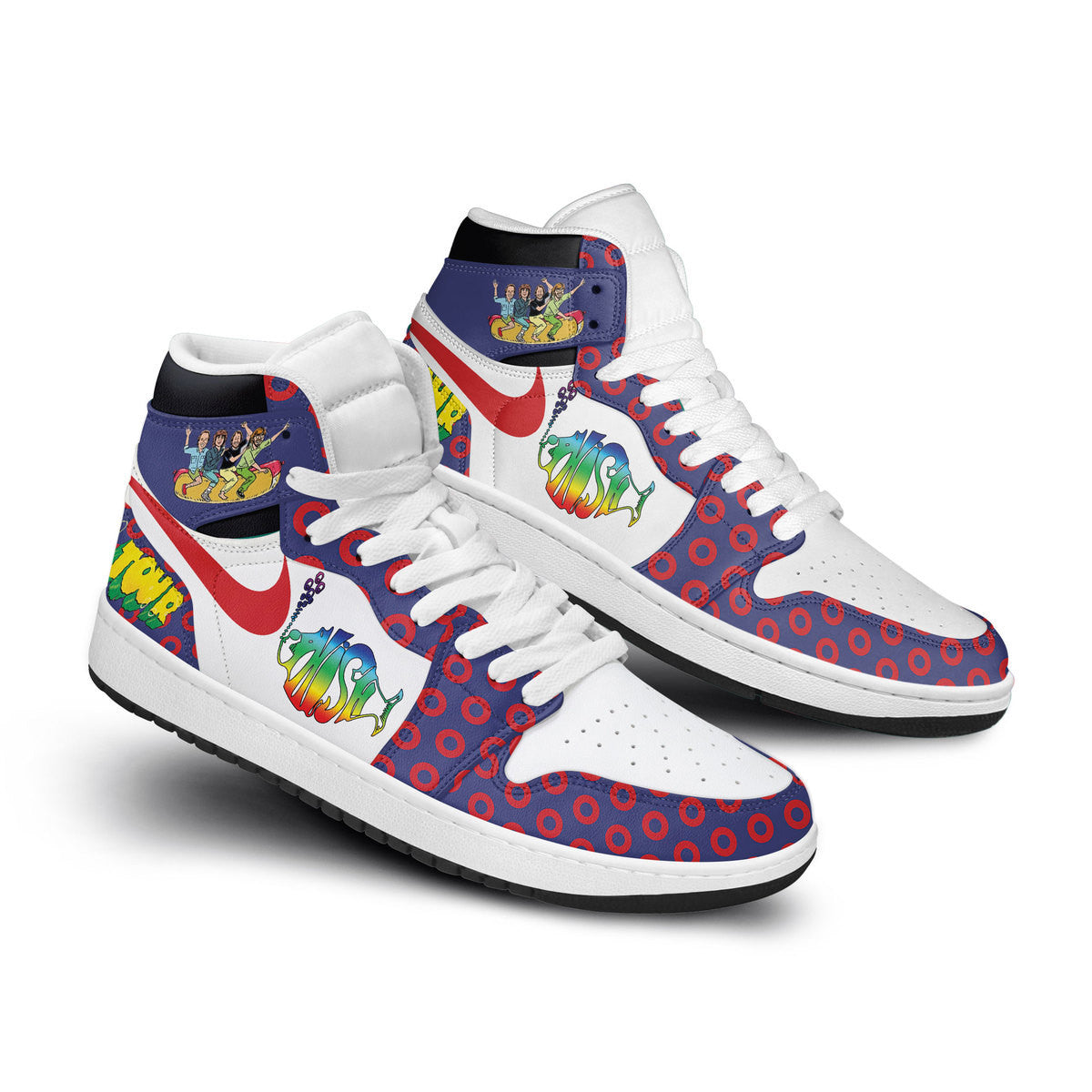 Ideafootwear Phish AJ1 High Sneakers Shoes For Men And Women 3