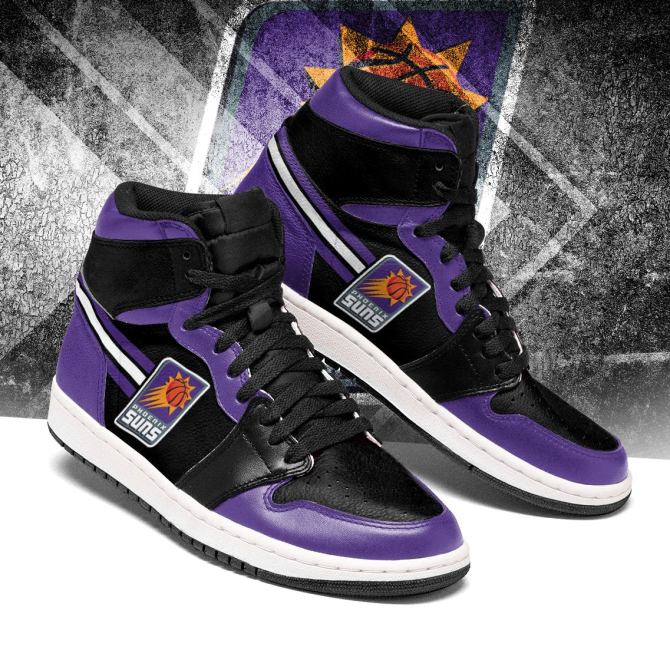 Ideafootwear Phoenix Suns NBA AJ1 High Sneakers Shoes For Men And Women 5