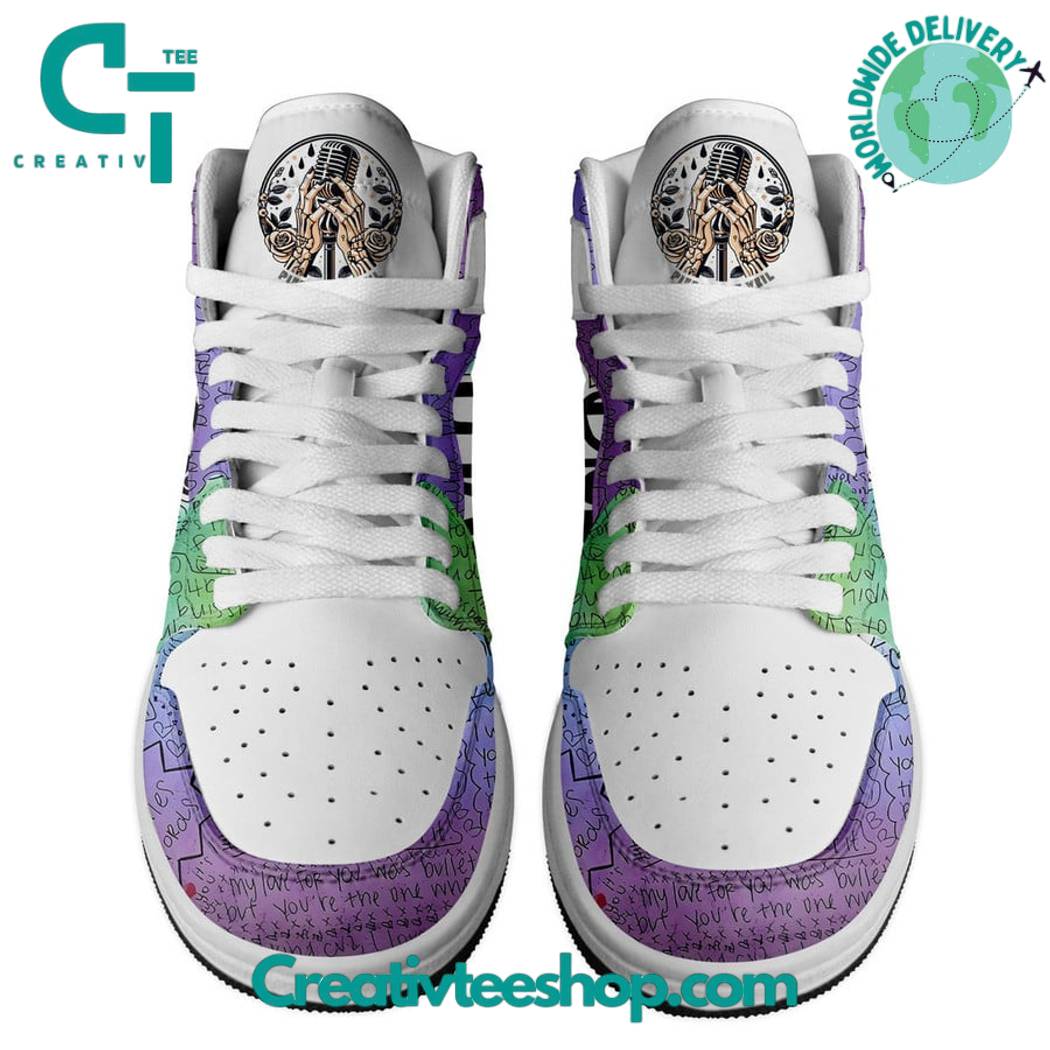 Ideafootwear Pierce The Veil AJ1 High Sneakers Shoes For Men And Women 3