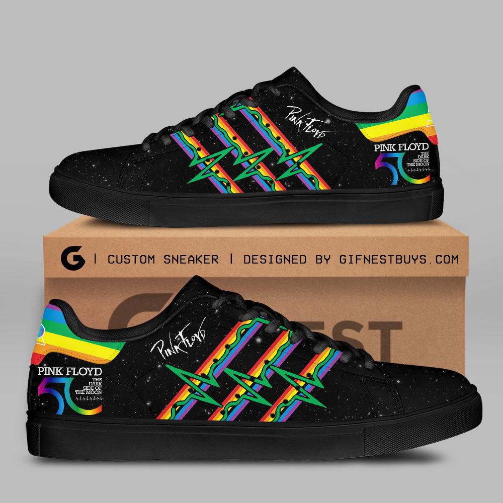 Ideafootwear Pink Floyd Skate Stan Shoes Sneakes For Men And Women 4