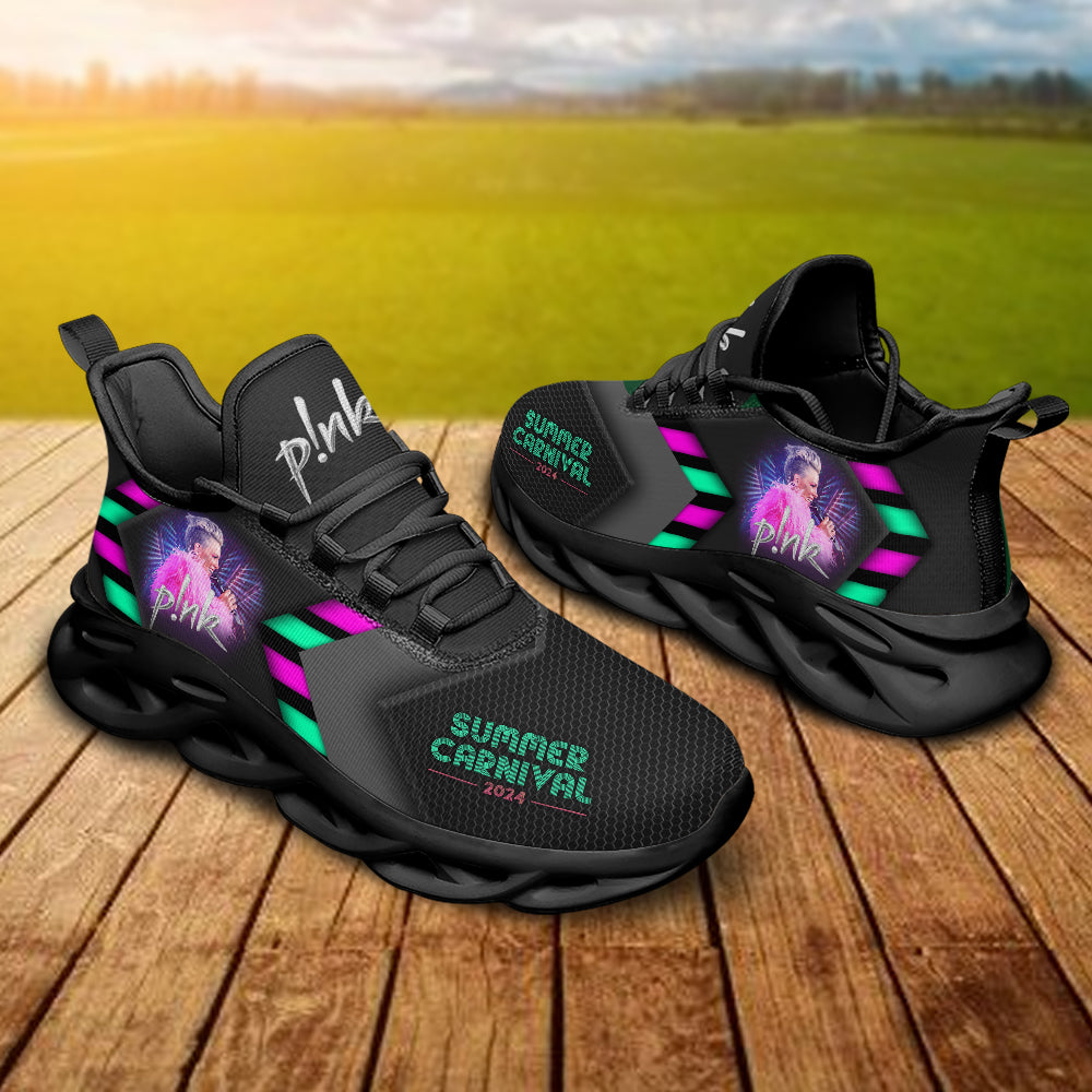 Ideafootwear Pink Max Soul Shoes Sneakers For Men And Women 3