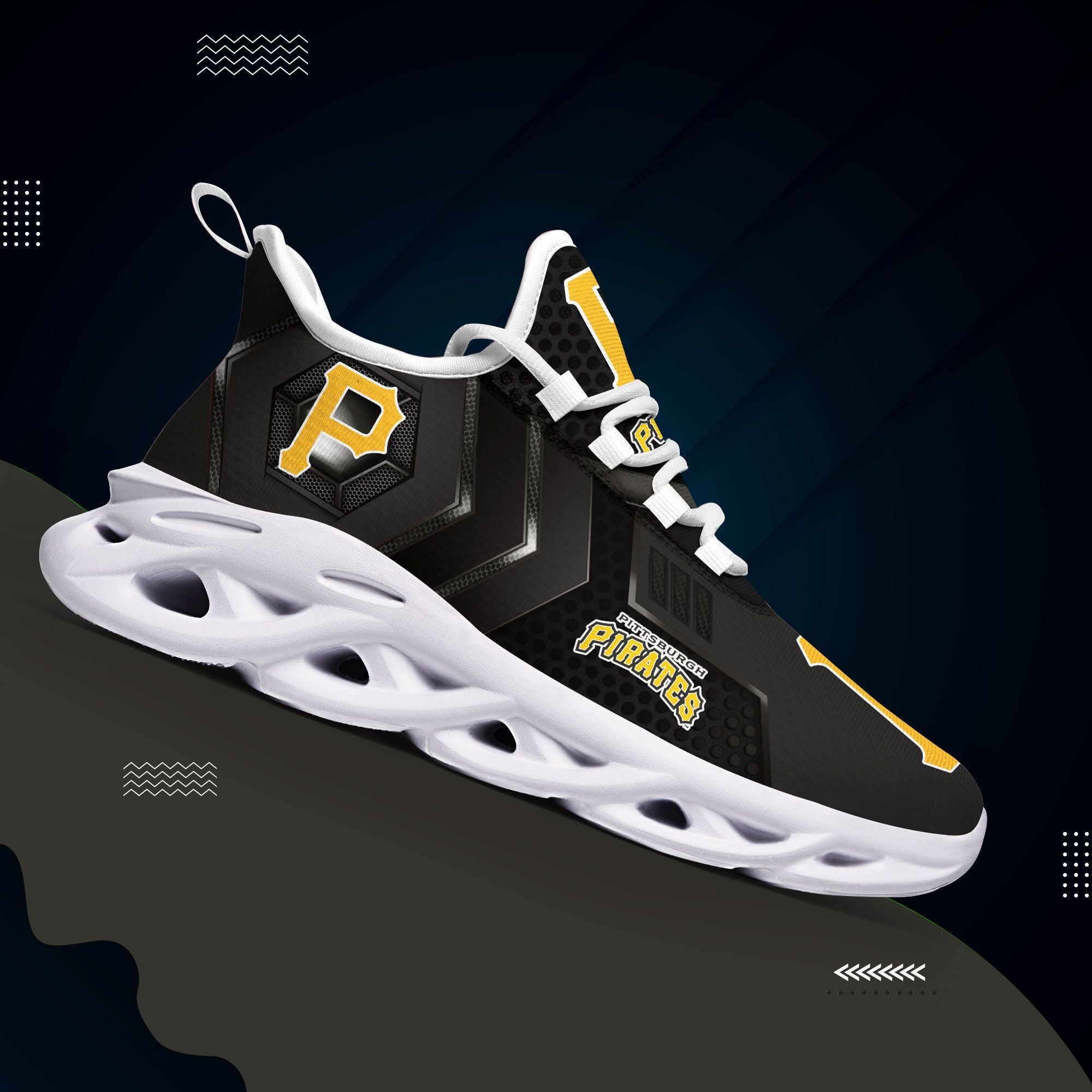 Ideafootwear Pittsburgh Pirates Max Soul Shoes Sneakers For Men And Women 1