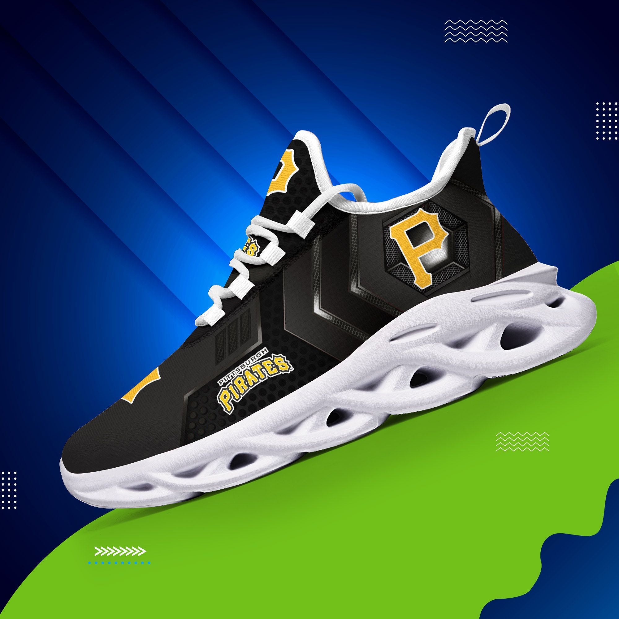 Ideafootwear Pittsburgh Pirates Max Soul Shoes Sneakers For Men And Women 1