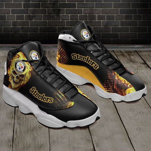Ideafootwear Pittsburgh Steelers AJ13 Sneakers Shoes For Men And Women 40