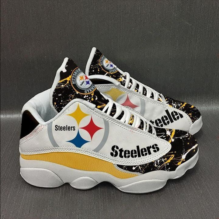 Ideafootwear Pittsburgh Steelers AJ13 Sneakers Shoes For Men And Women 27